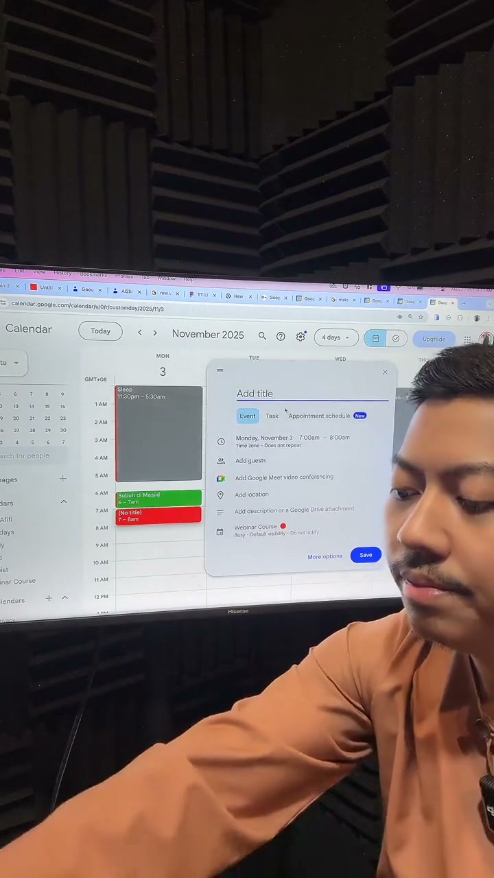 Paparan rakaman pada 00:30:46