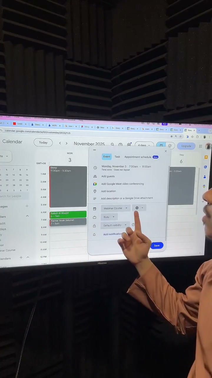 Paparan rakaman pada 00:31:55