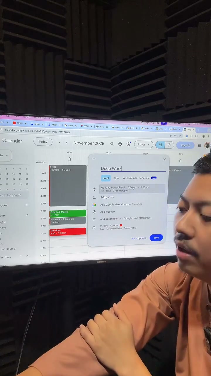 Paparan rakaman pada 00:33:07