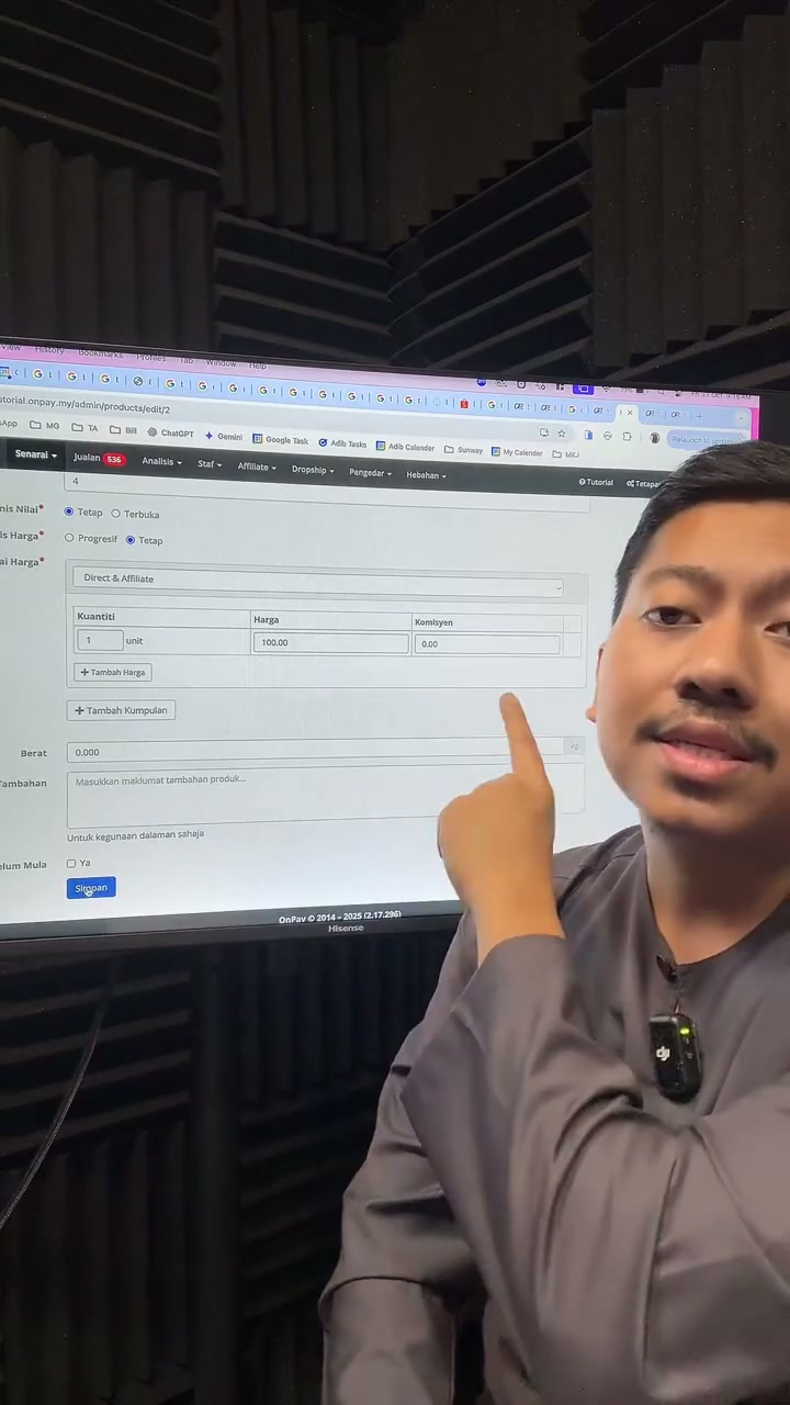 Paparan rakaman pada 01:15:39