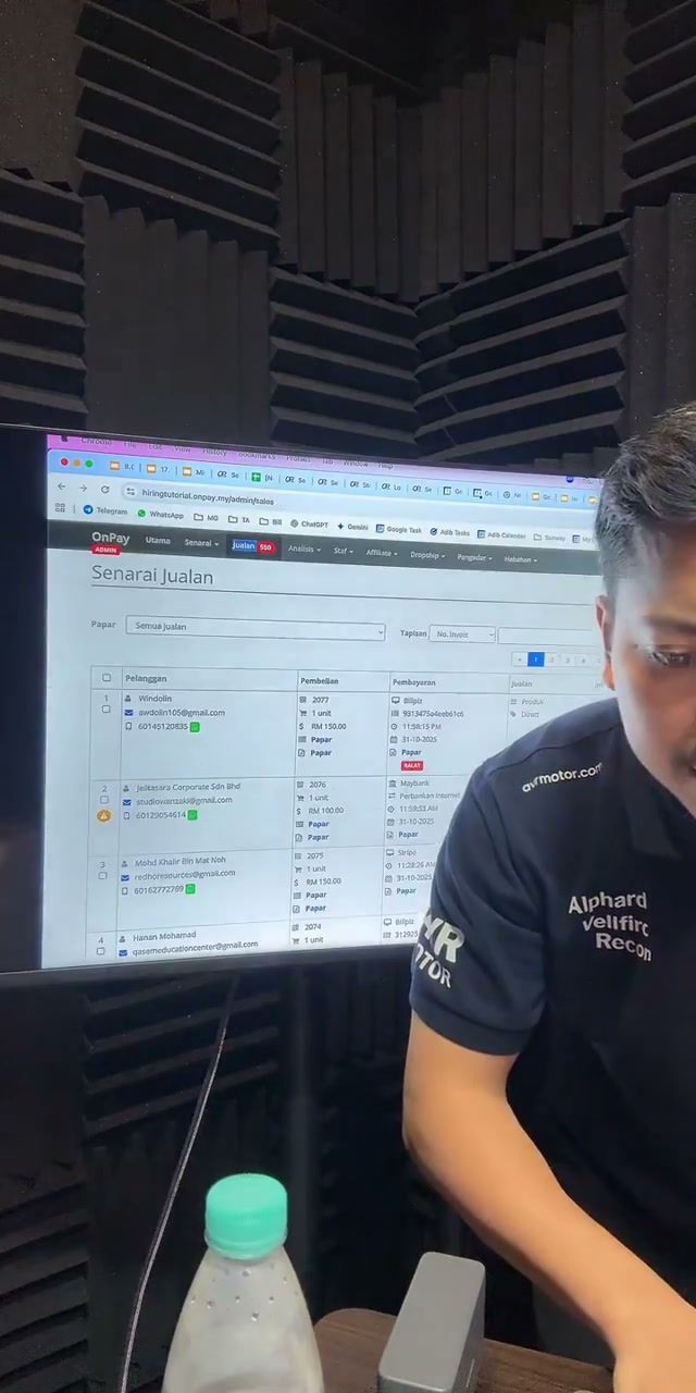 Paparan rakaman pada 00:58:42
