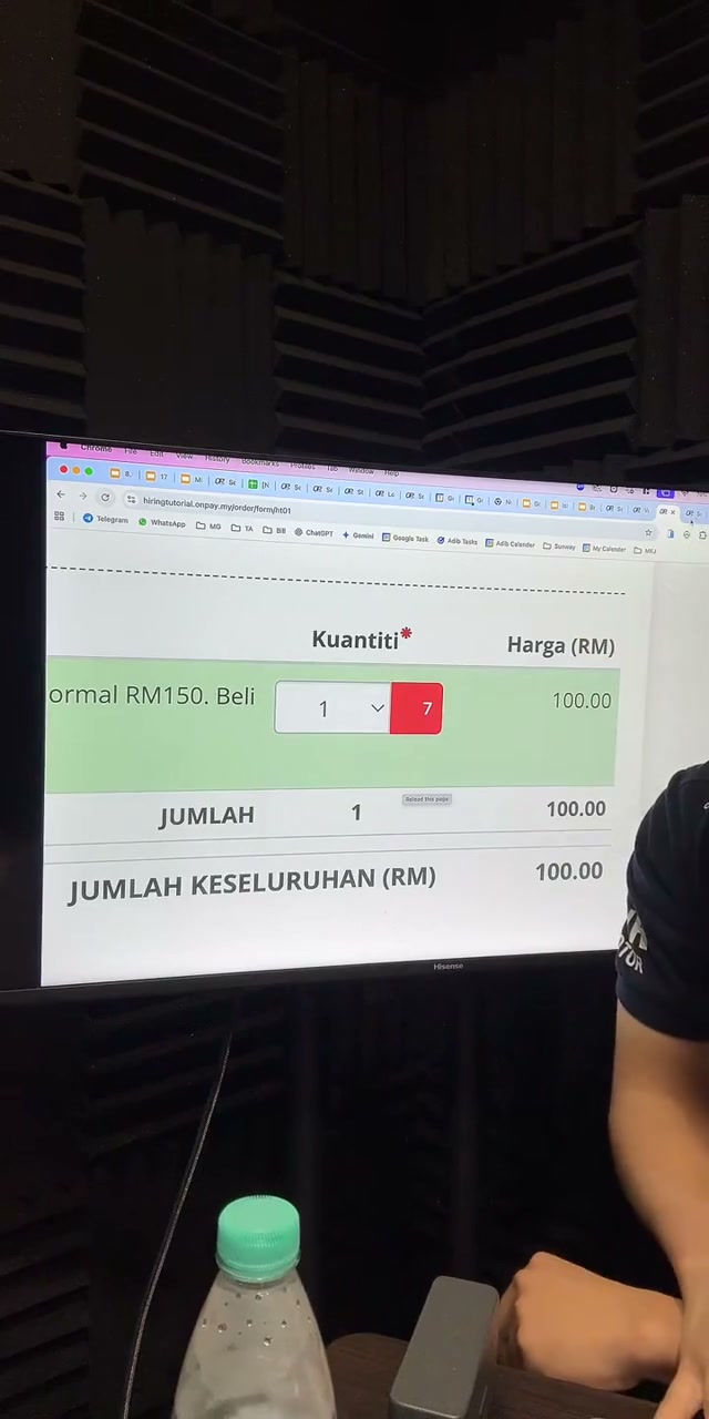 Paparan rakaman pada 01:02:03