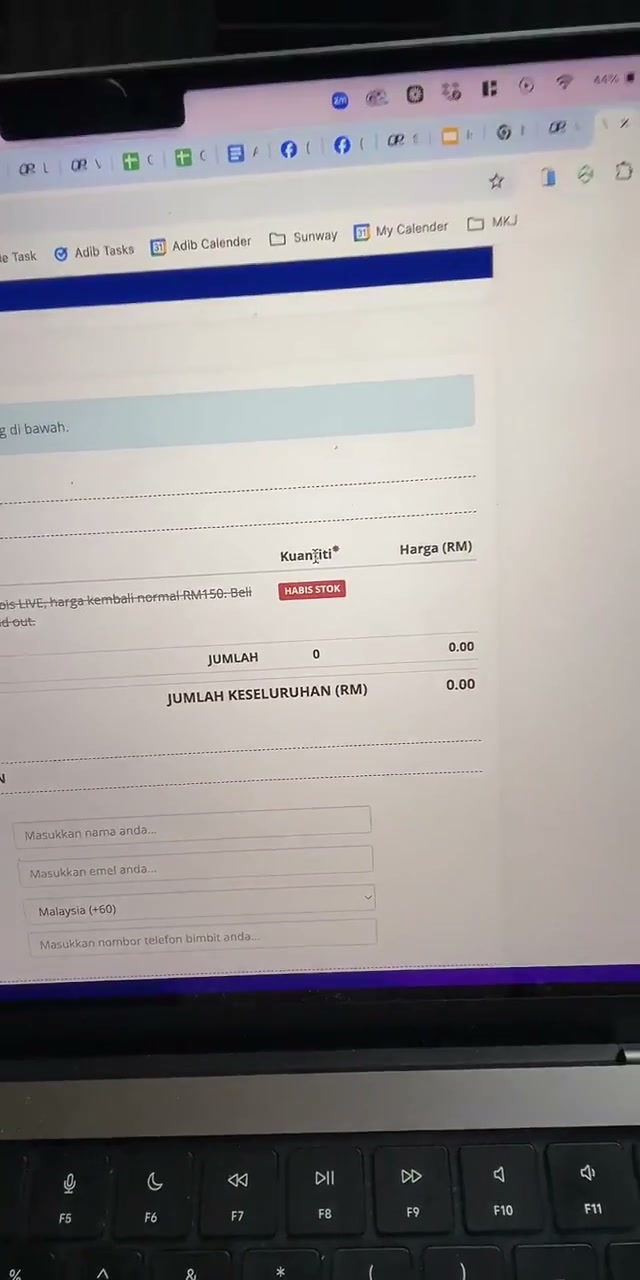 Paparan rakaman pada 01:08:21