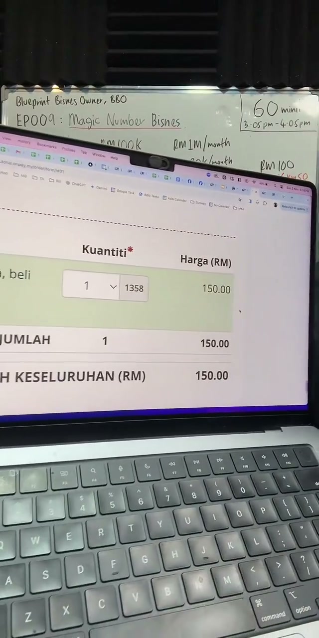 Paparan rakaman pada 01:15:18