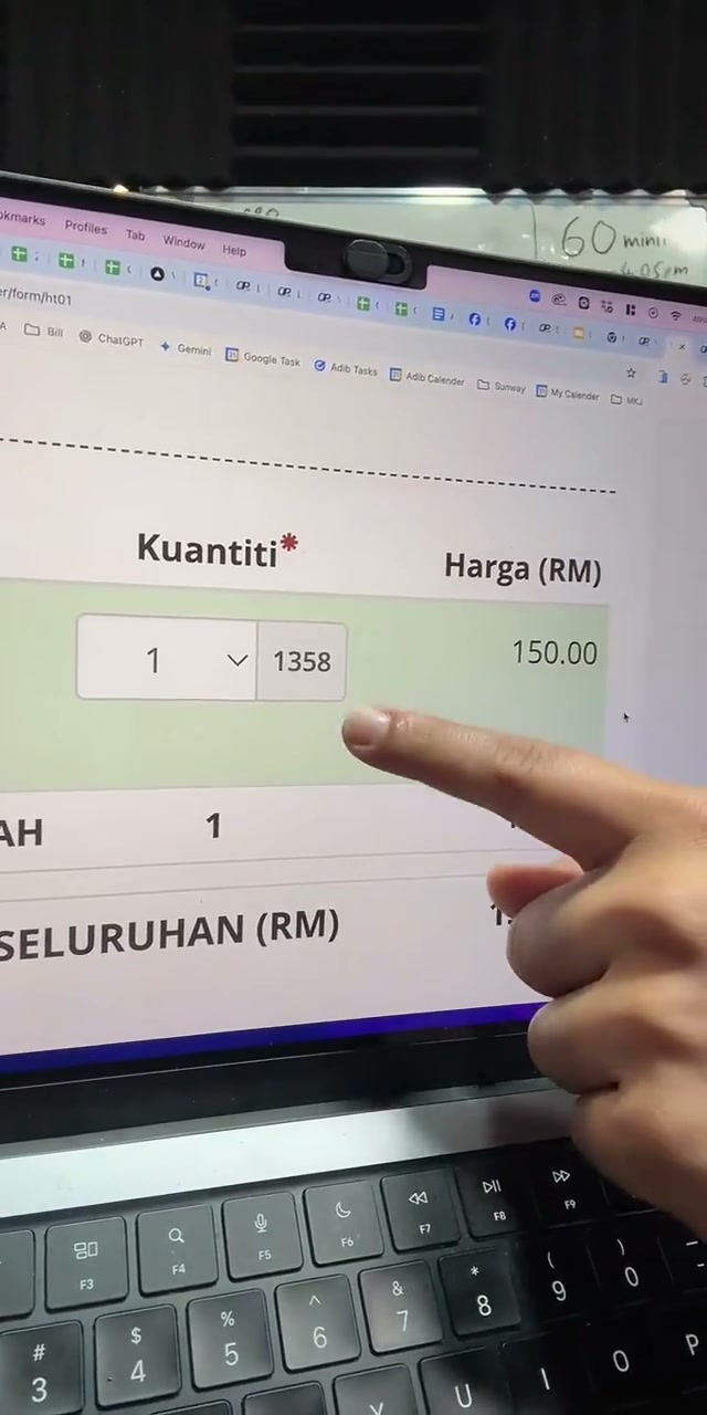 Paparan rakaman pada 01:15:24