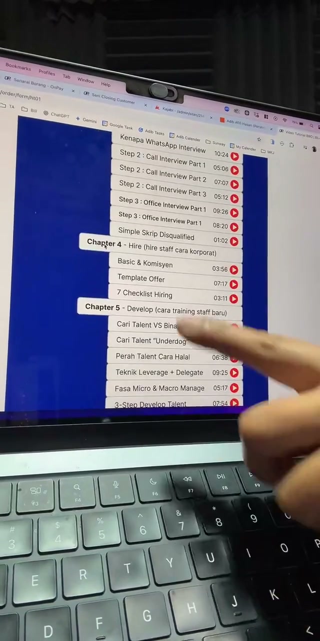 Paparan rakaman pada 00:58:28