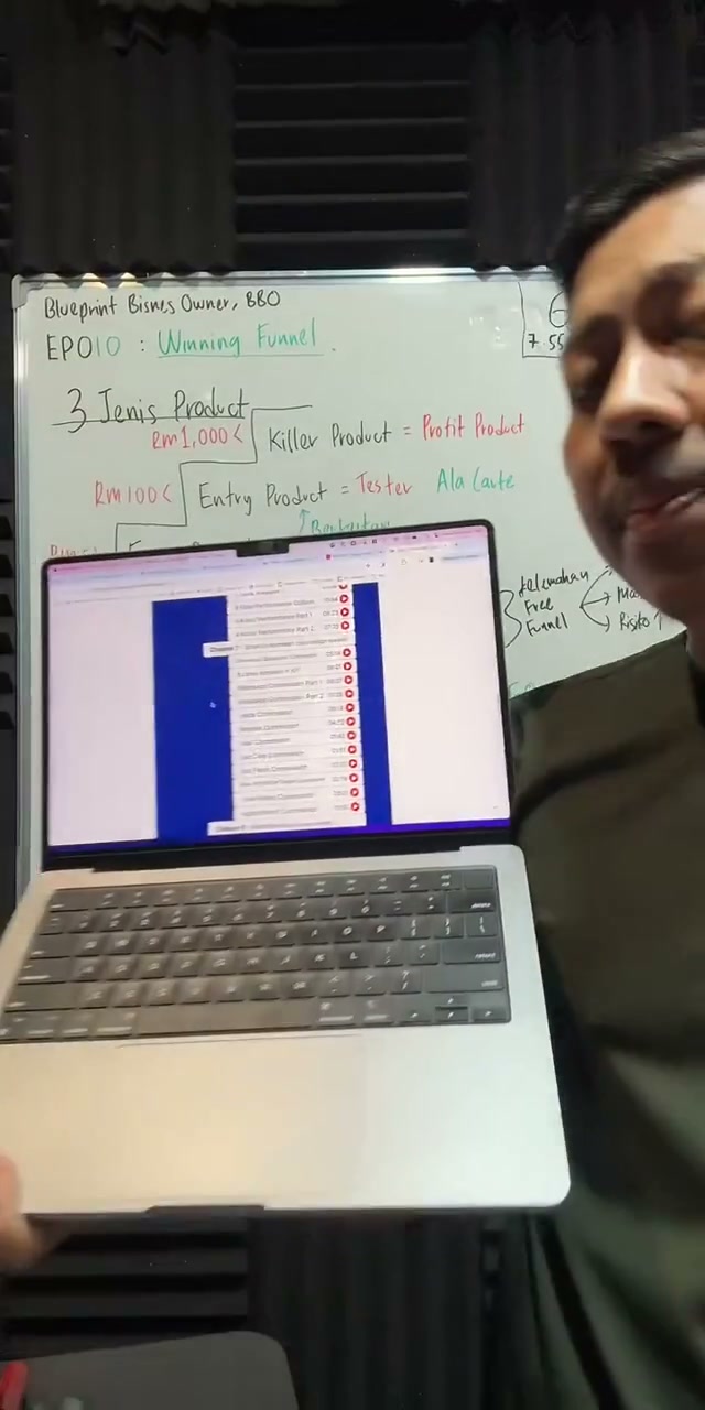 Paparan rakaman pada 00:58:55