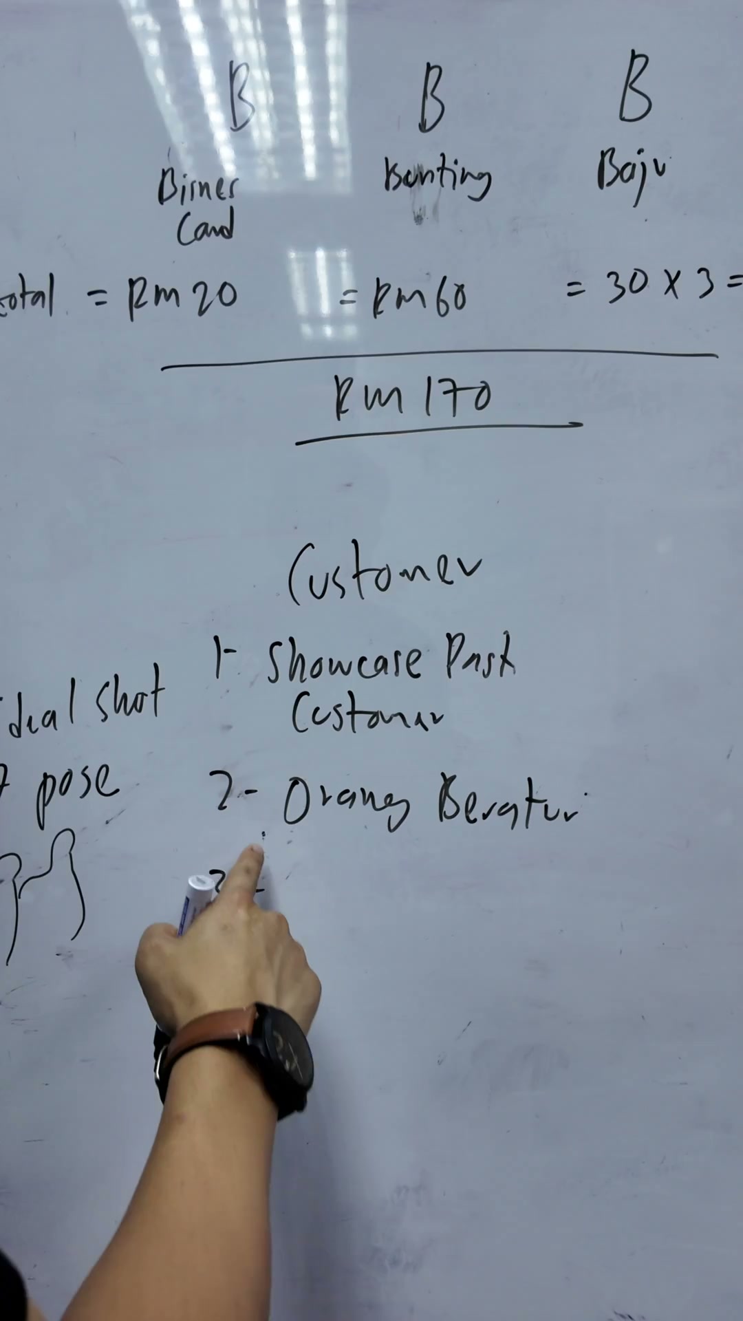 Paparan rakaman pada 00:01:00