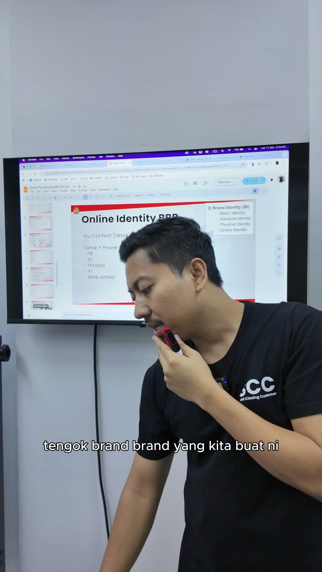 Paparan rakaman pada 00:00:15