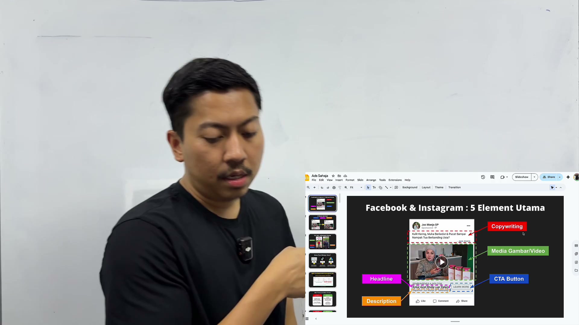 Paparan rakaman pada 00:00:33