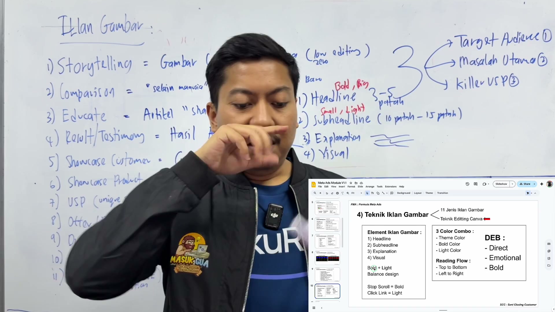 Paparan rakaman pada 00:02:03