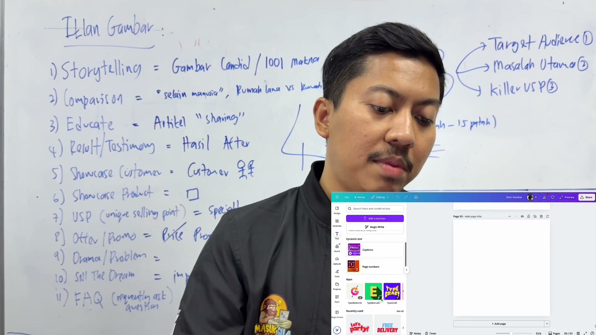 Paparan rakaman pada 00:03:21