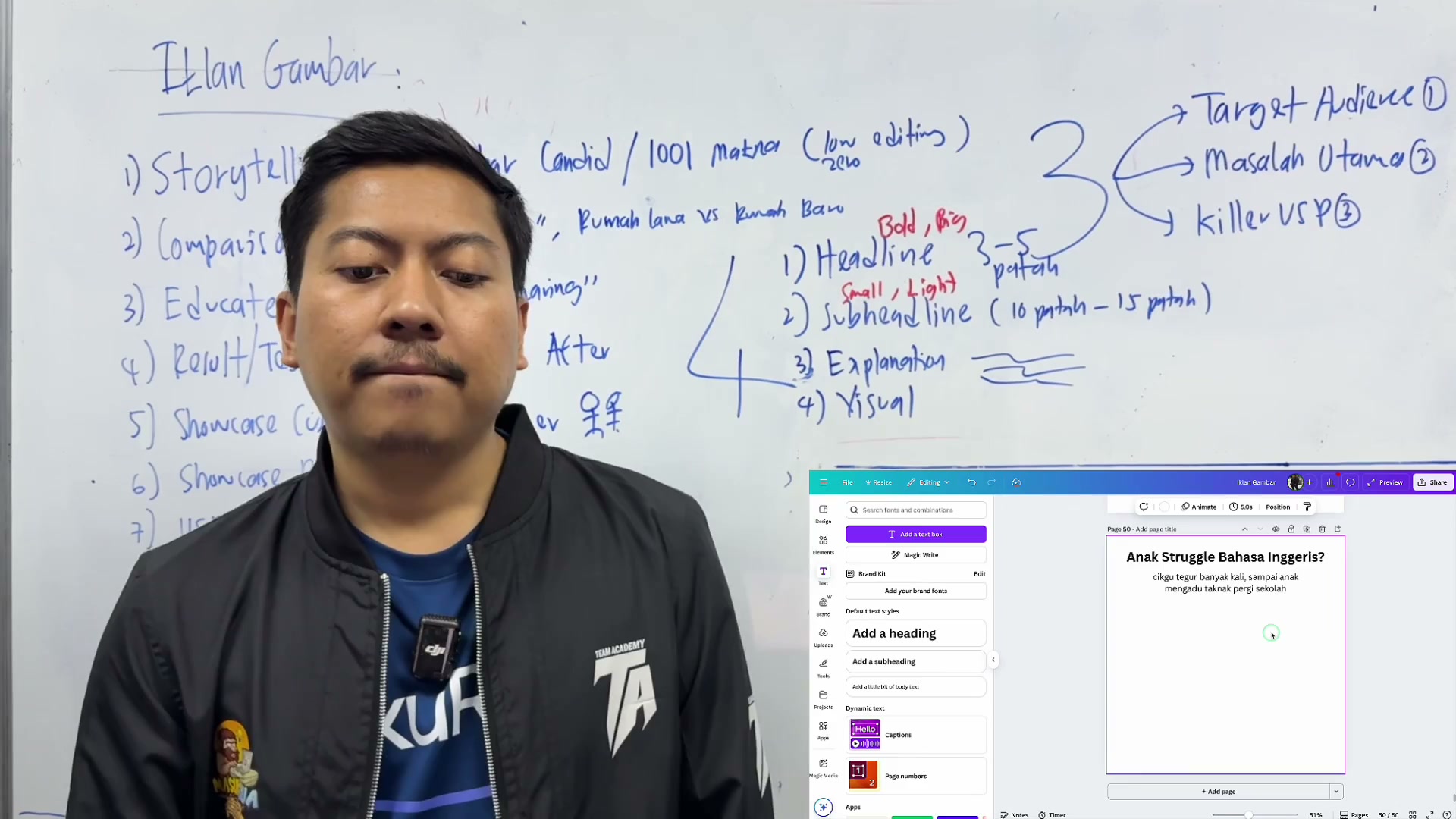 Paparan rakaman pada 00:05:21