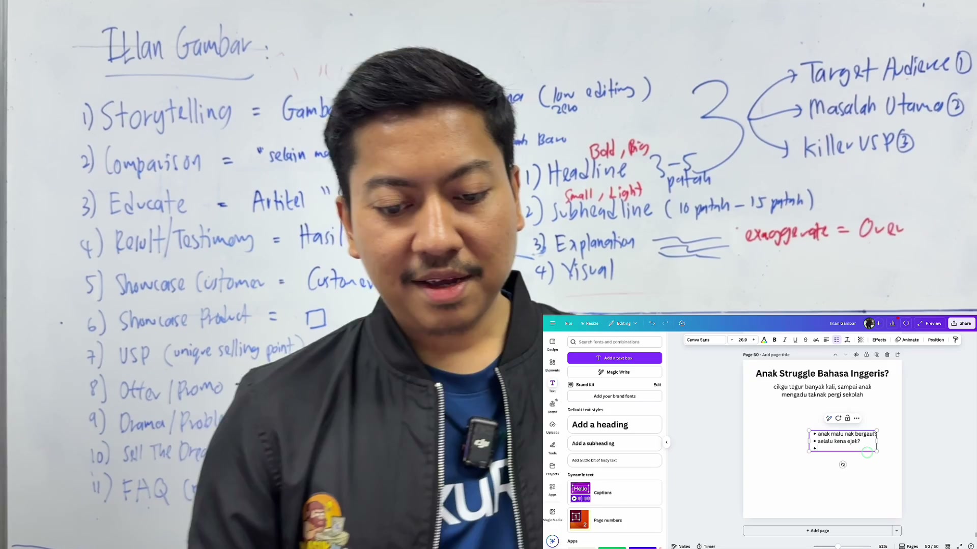 Paparan rakaman pada 00:08:06