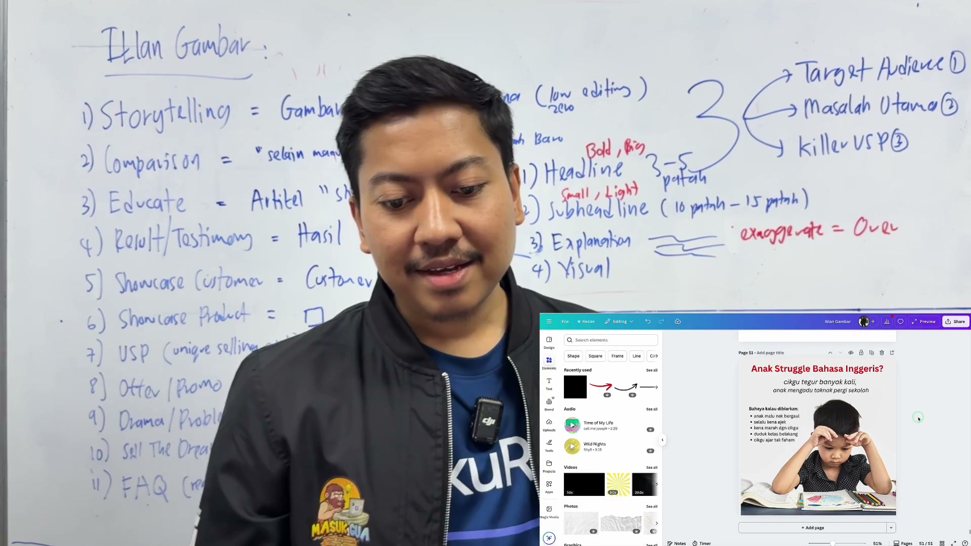 Paparan rakaman pada 00:13:15