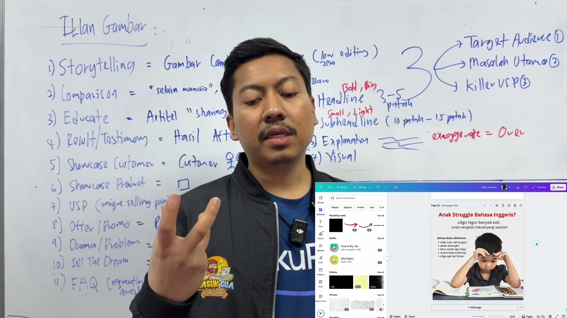 Paparan rakaman pada 00:13:27