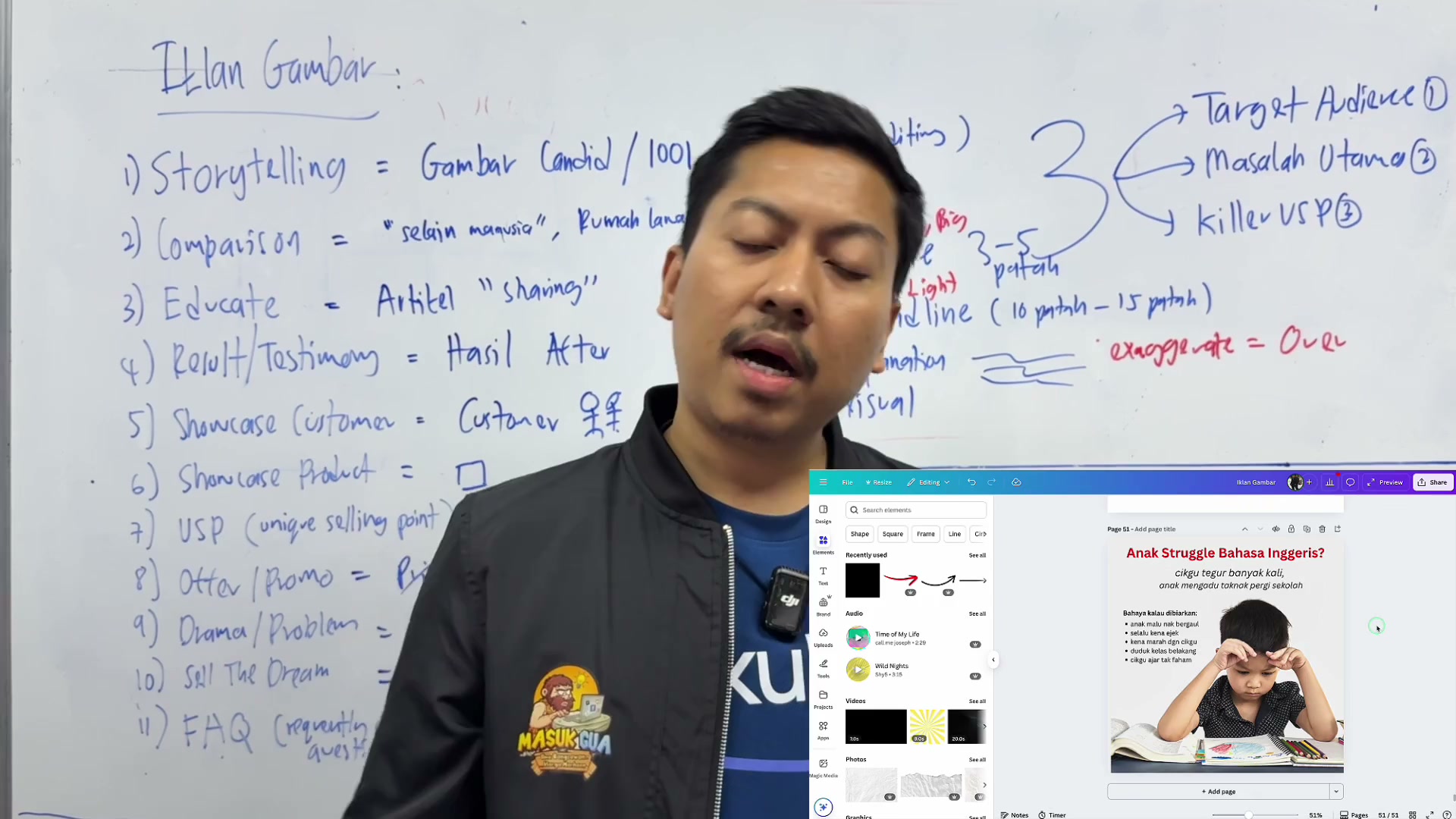 Paparan rakaman pada 00:13:33