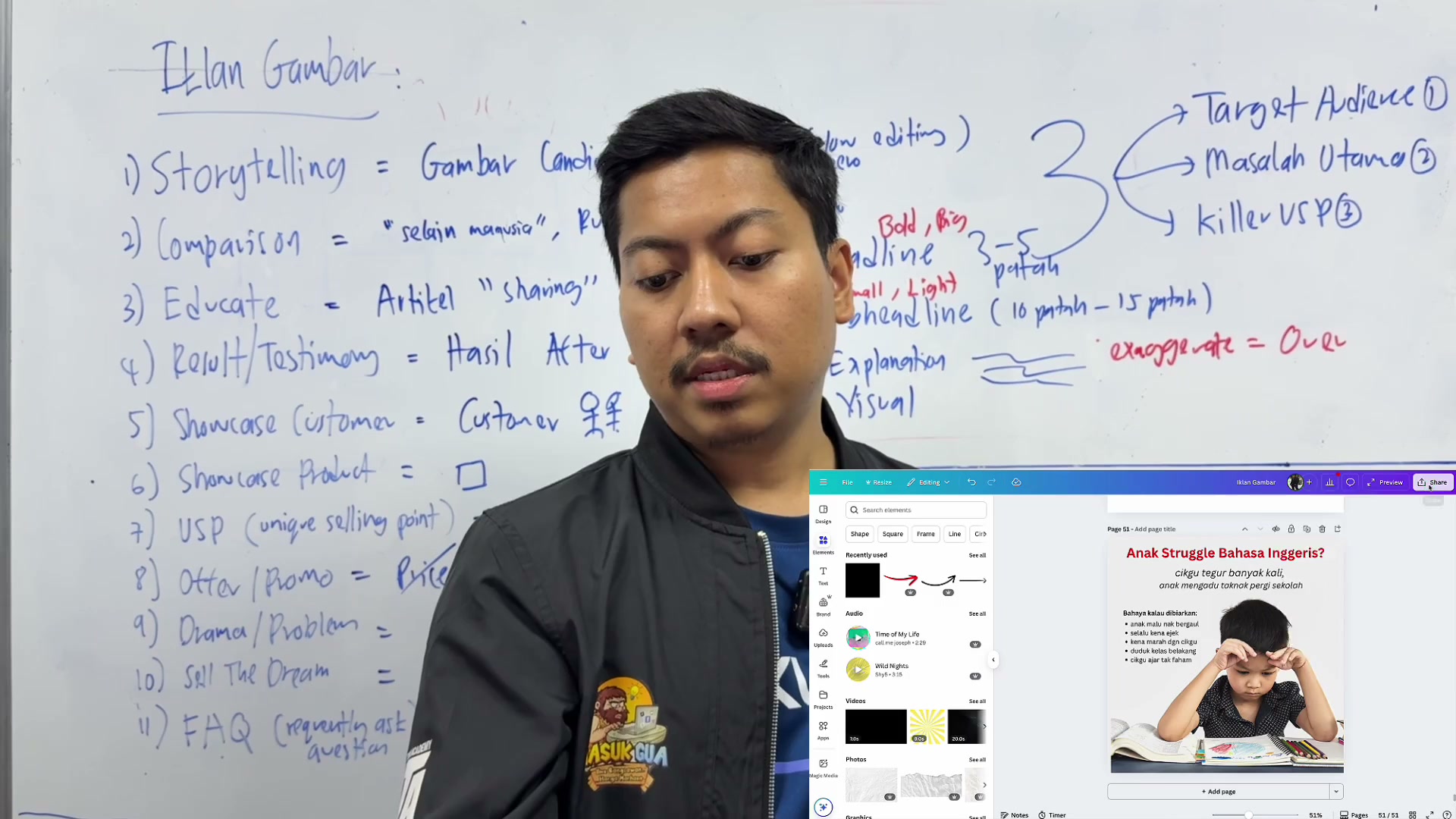 Paparan rakaman pada 00:13:39