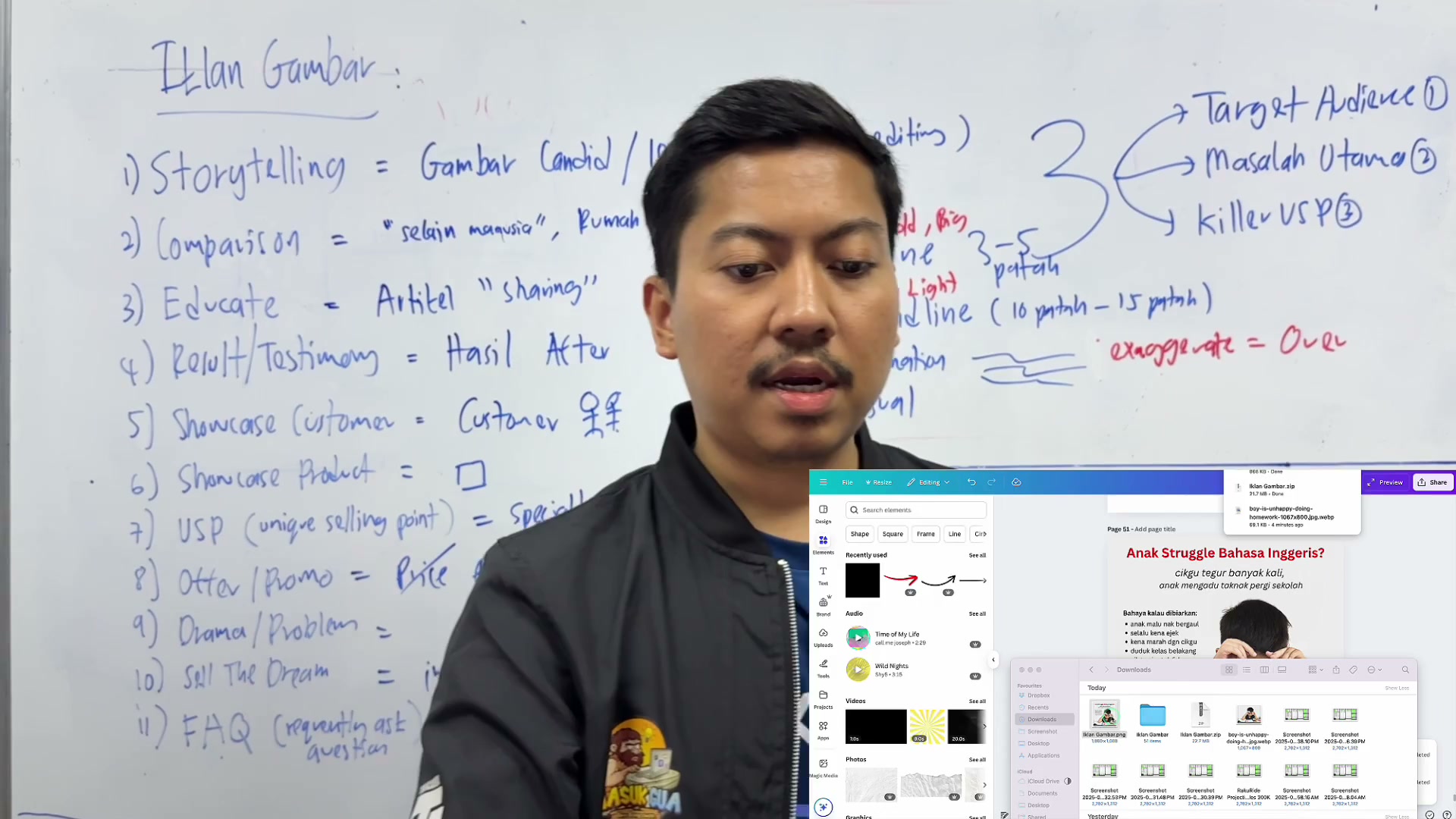 Paparan rakaman pada 00:14:57