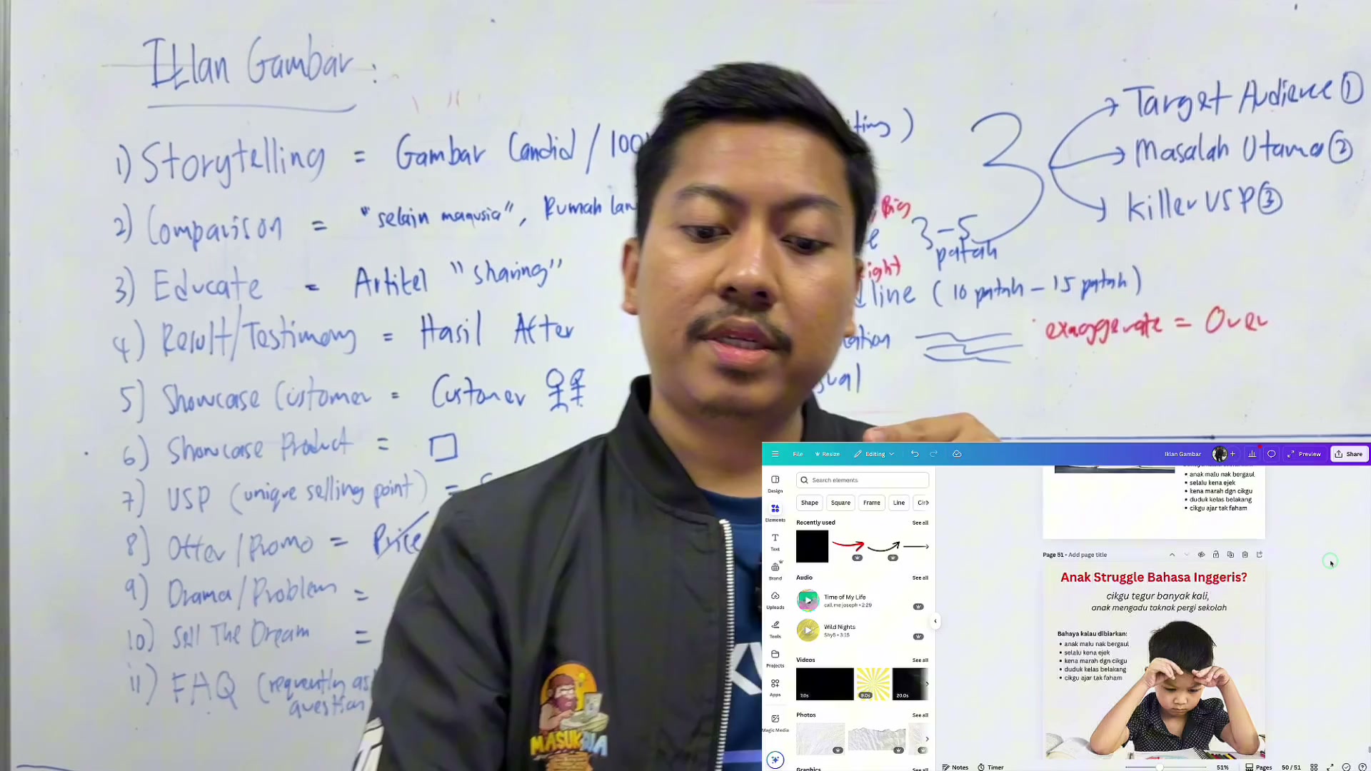 Paparan rakaman pada 00:15:48