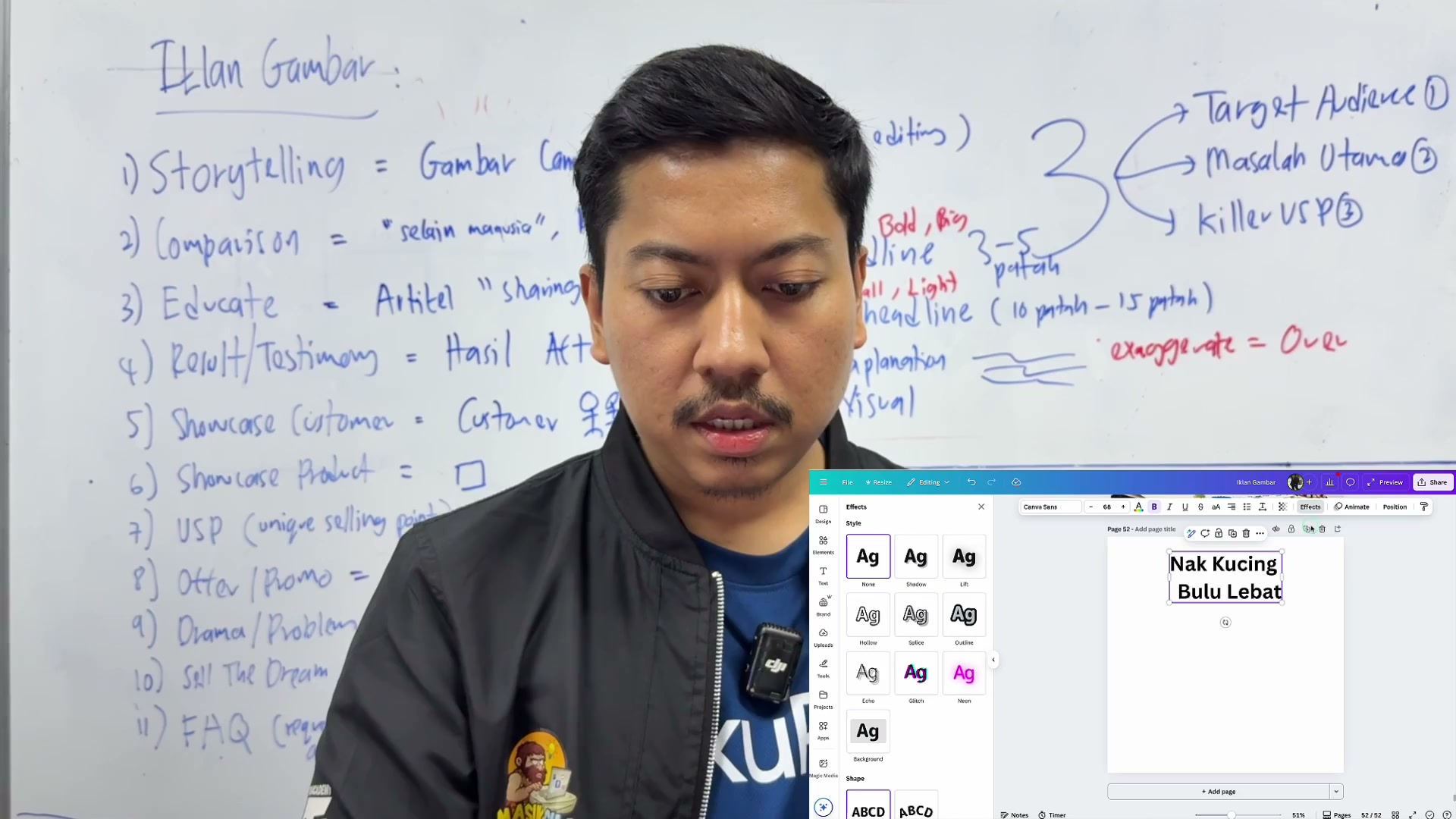 Paparan rakaman pada 00:17:15