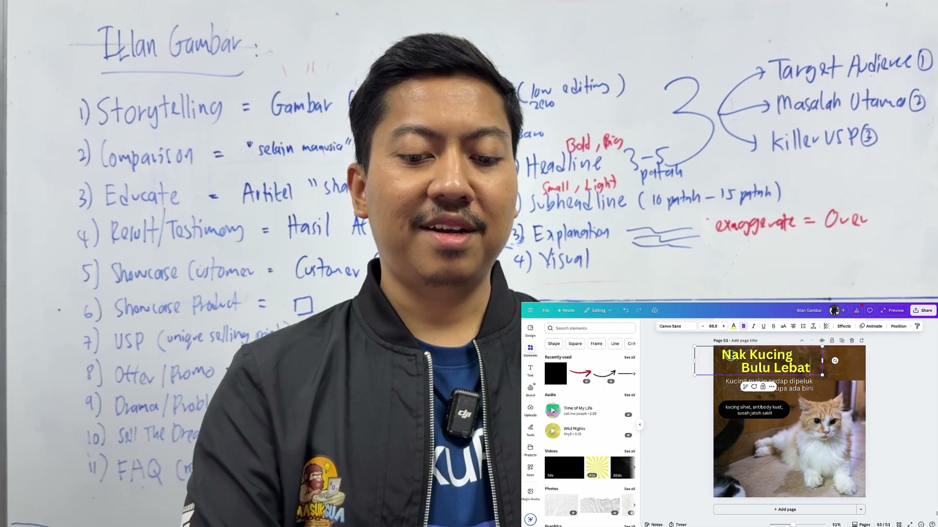 Paparan rakaman pada 00:30:42