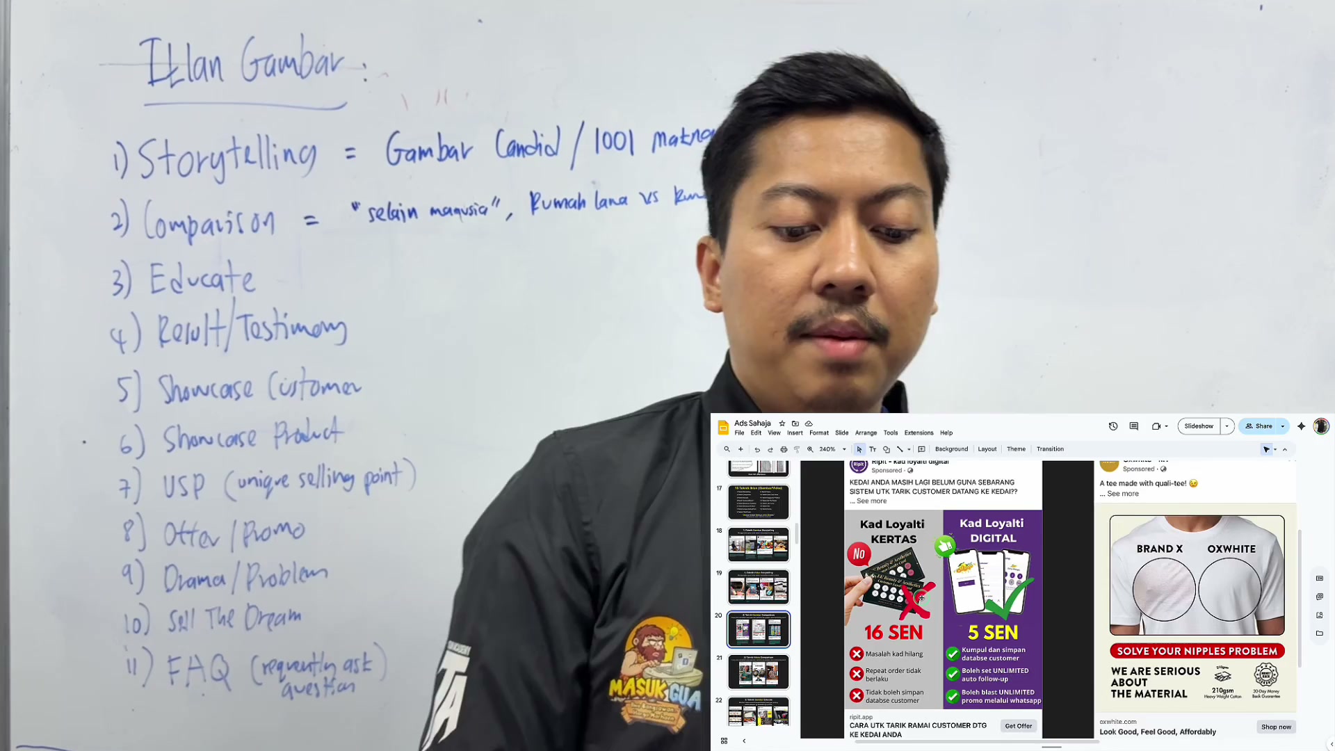 Paparan rakaman pada 00:05:18