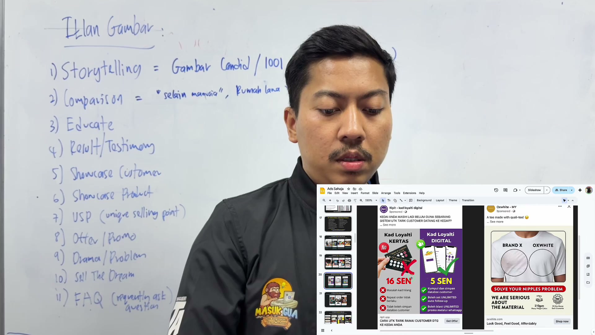 Paparan rakaman pada 00:05:21