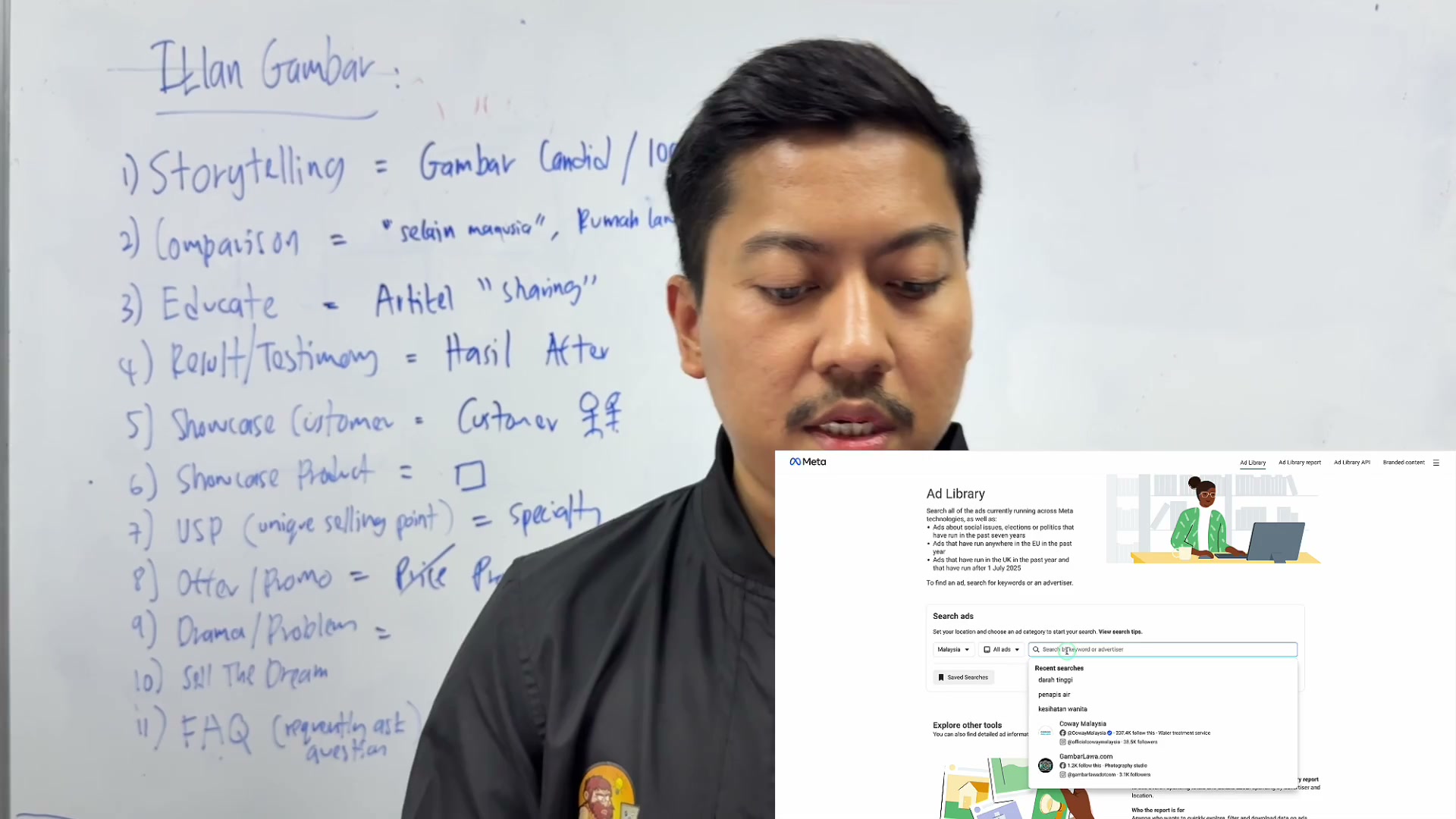 Paparan rakaman pada 00:10:03