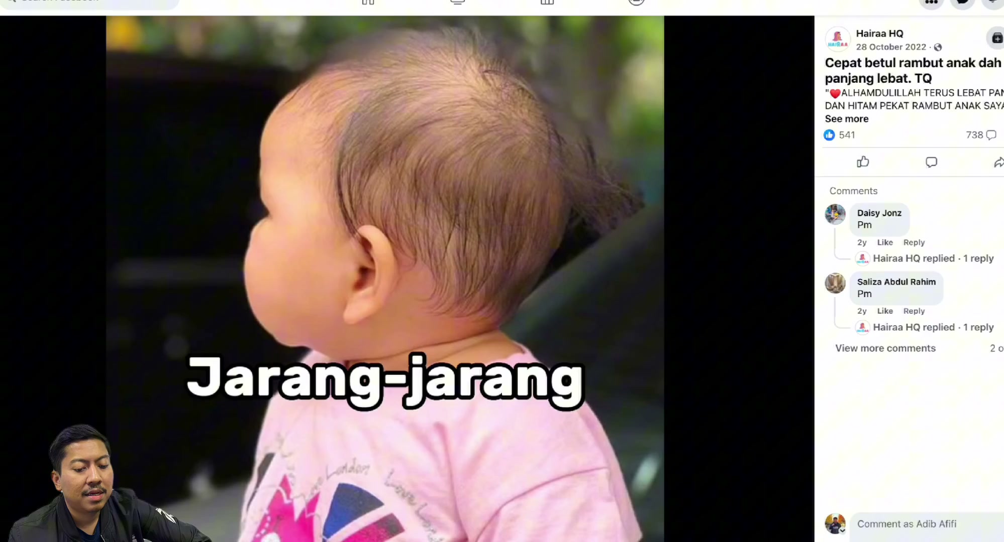 Paparan rakaman pada 00:01:48