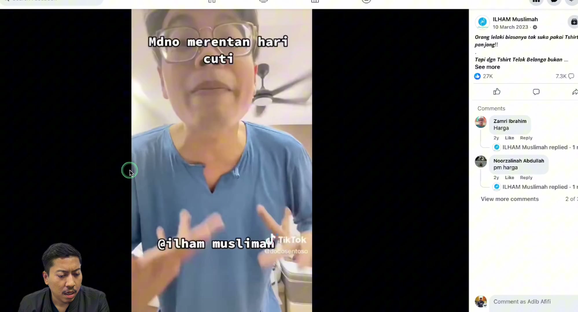 Paparan rakaman pada 00:06:48