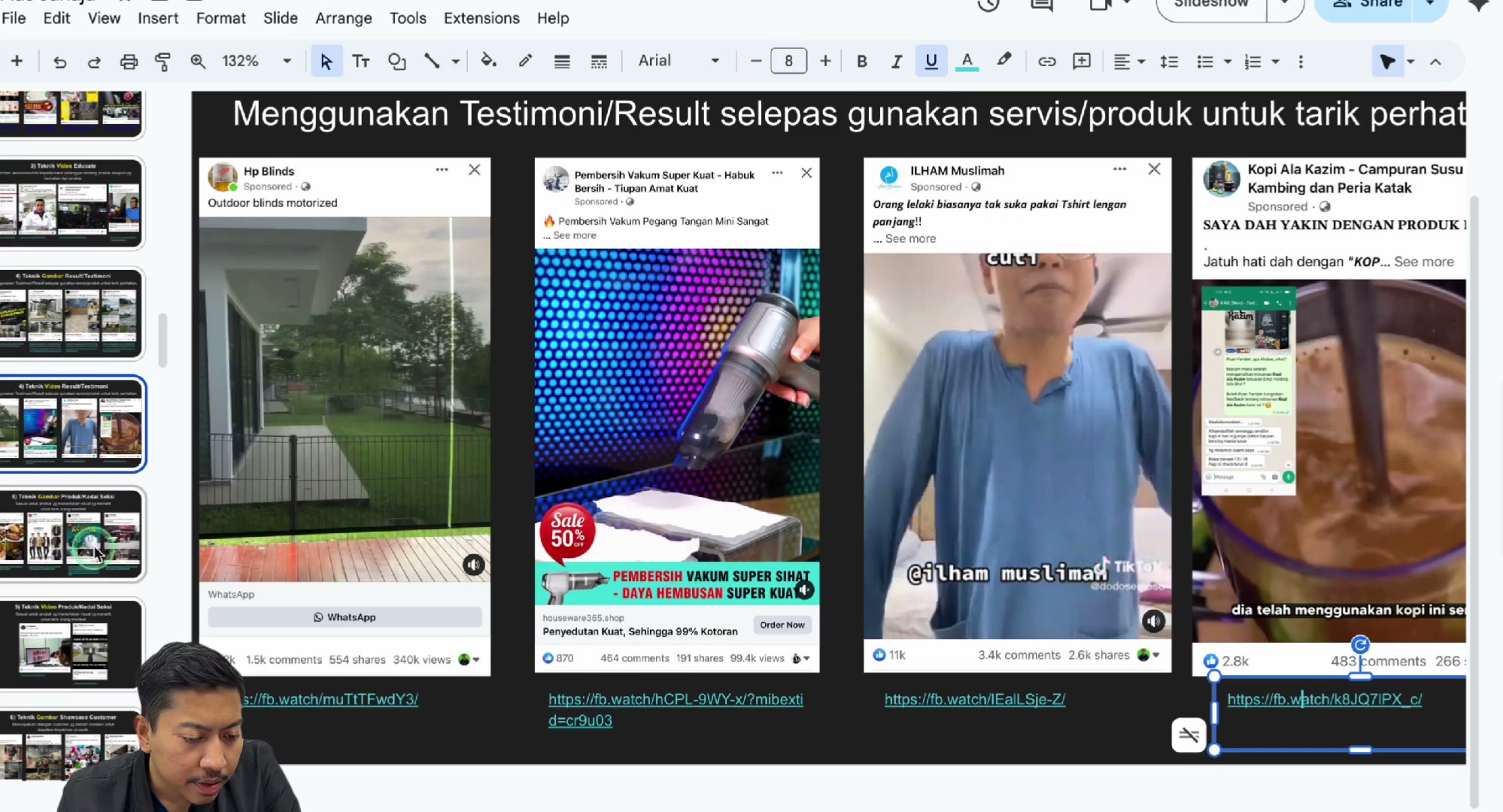 Paparan rakaman pada 00:07:42