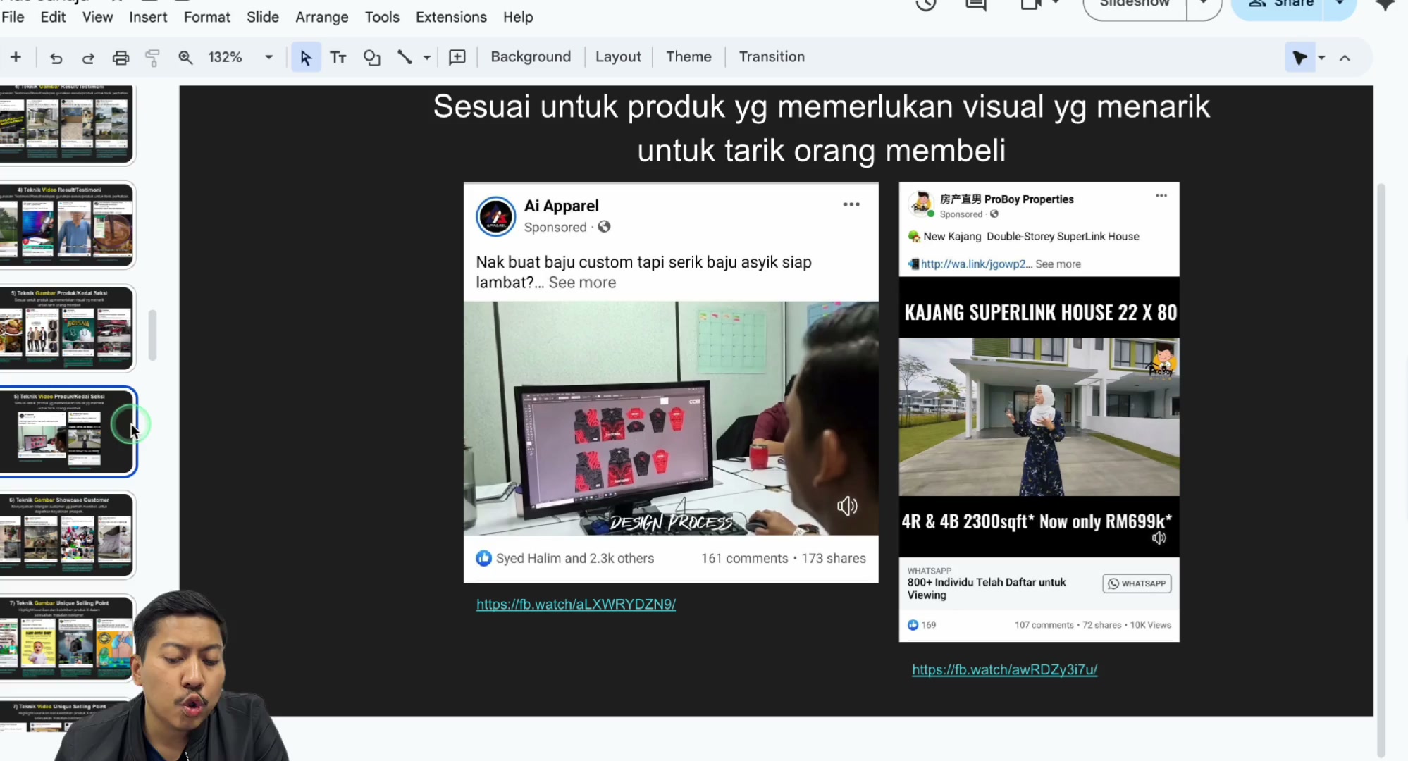 Paparan rakaman pada 00:08:03
