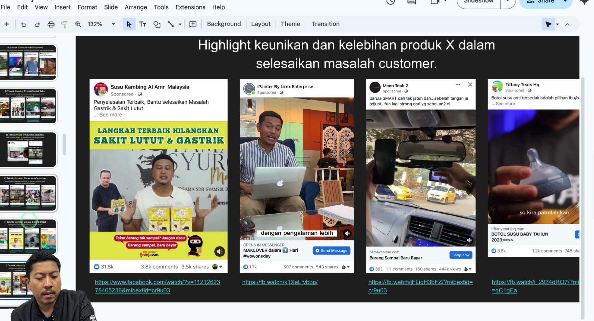 Paparan rakaman pada 00:08:18