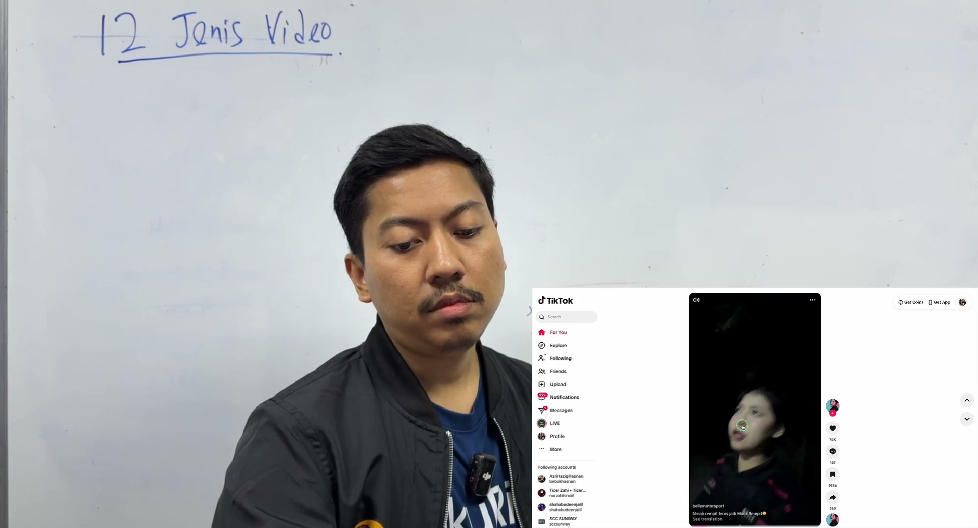 Paparan rakaman pada 00:02:03