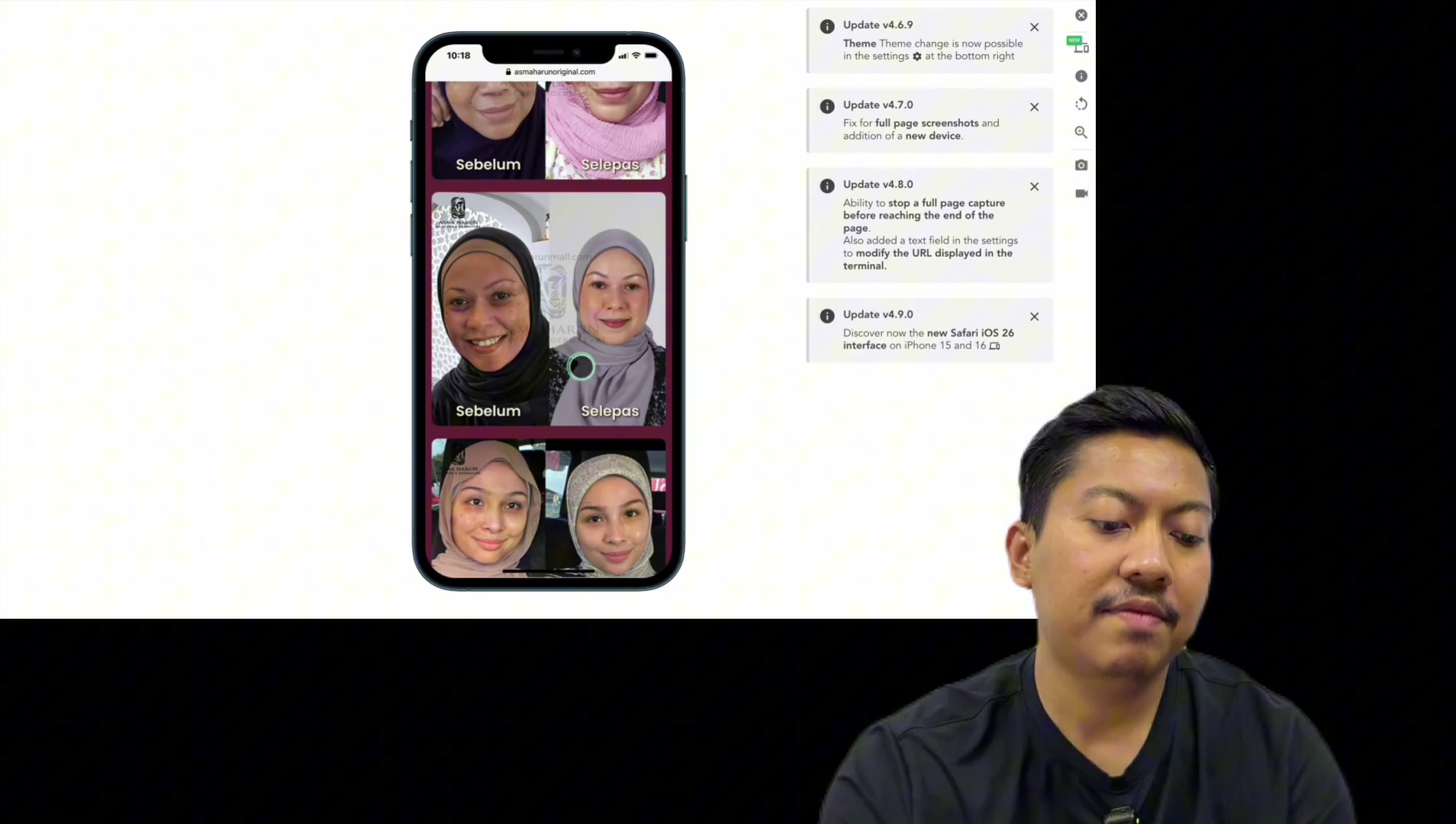 Paparan rakaman pada 00:07:24