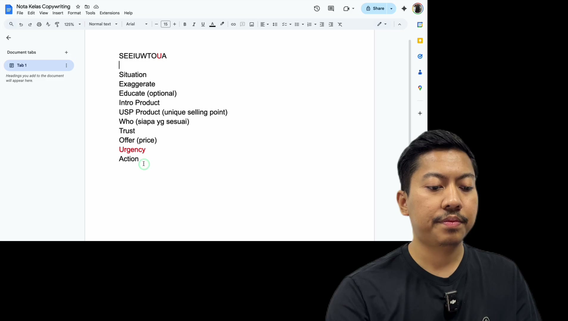 Paparan rakaman pada 00:14:45