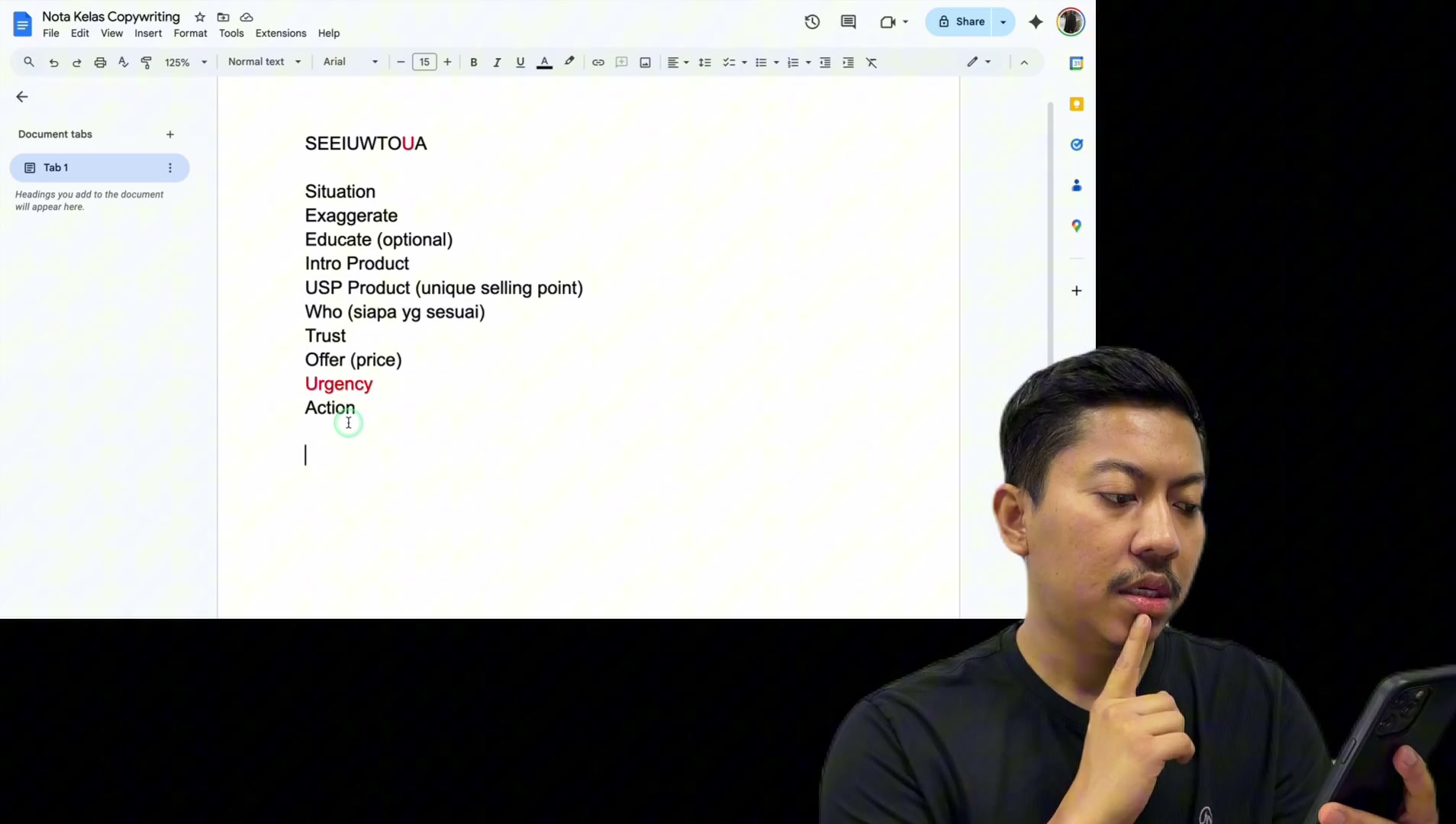 Paparan rakaman pada 00:15:36