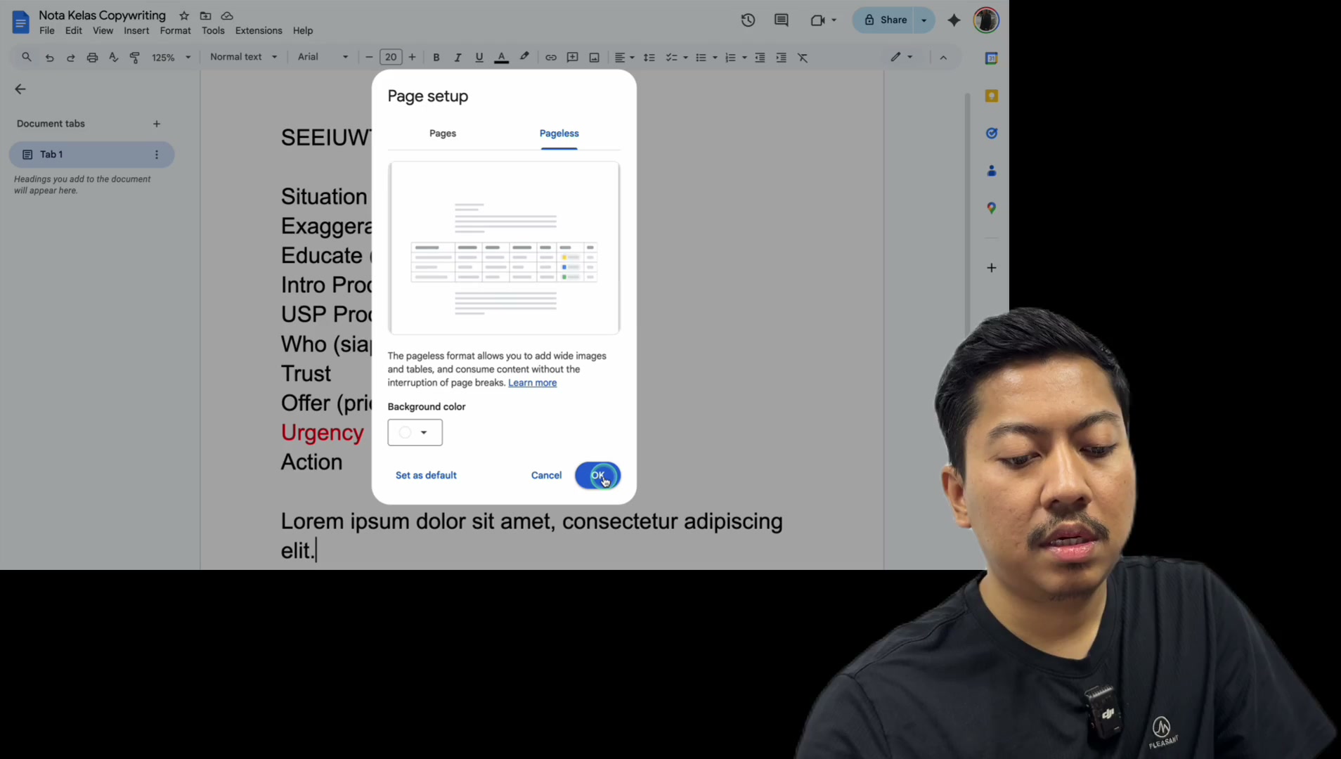 Paparan rakaman pada 00:16:39