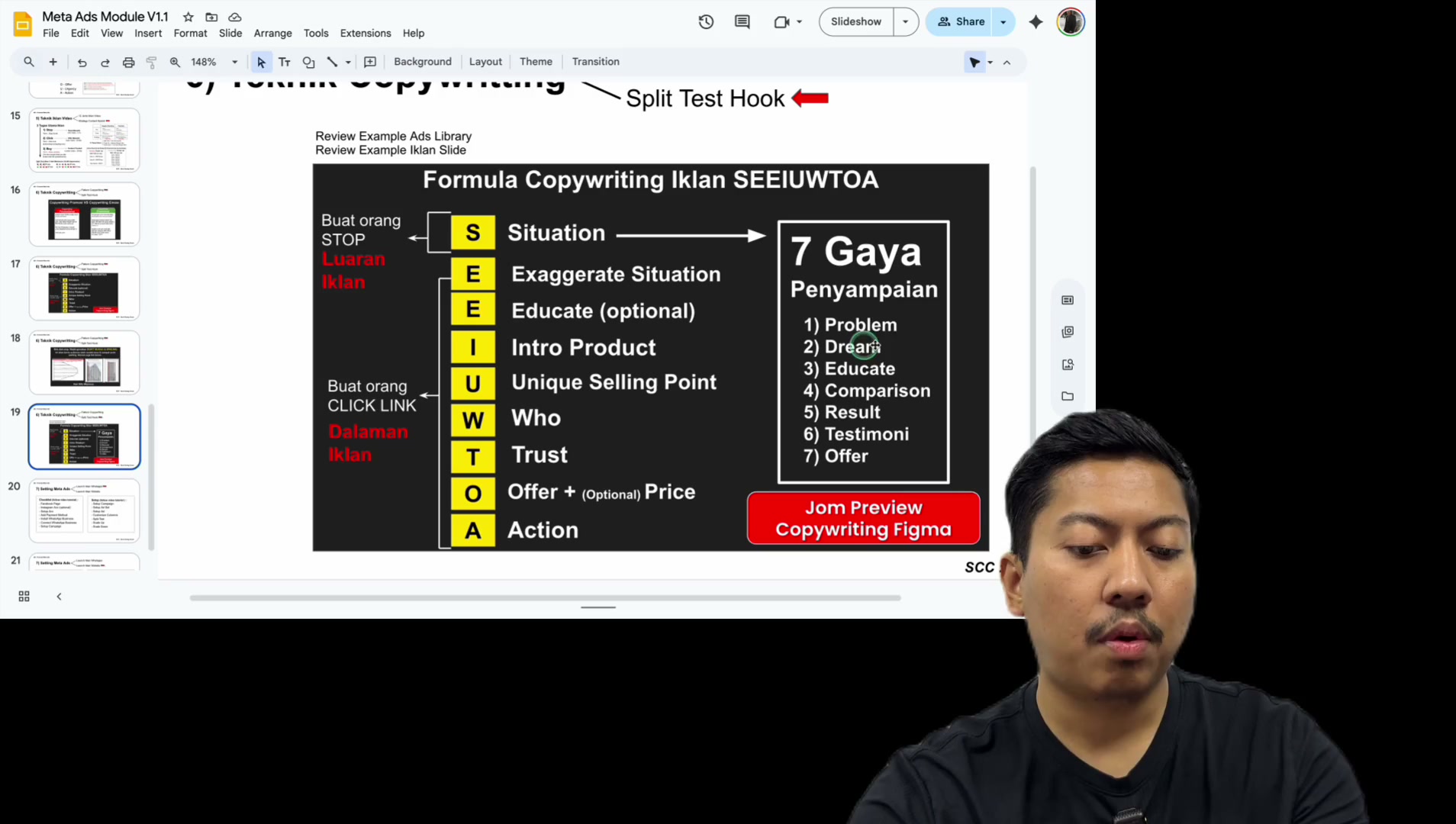 Paparan rakaman pada 00:18:54