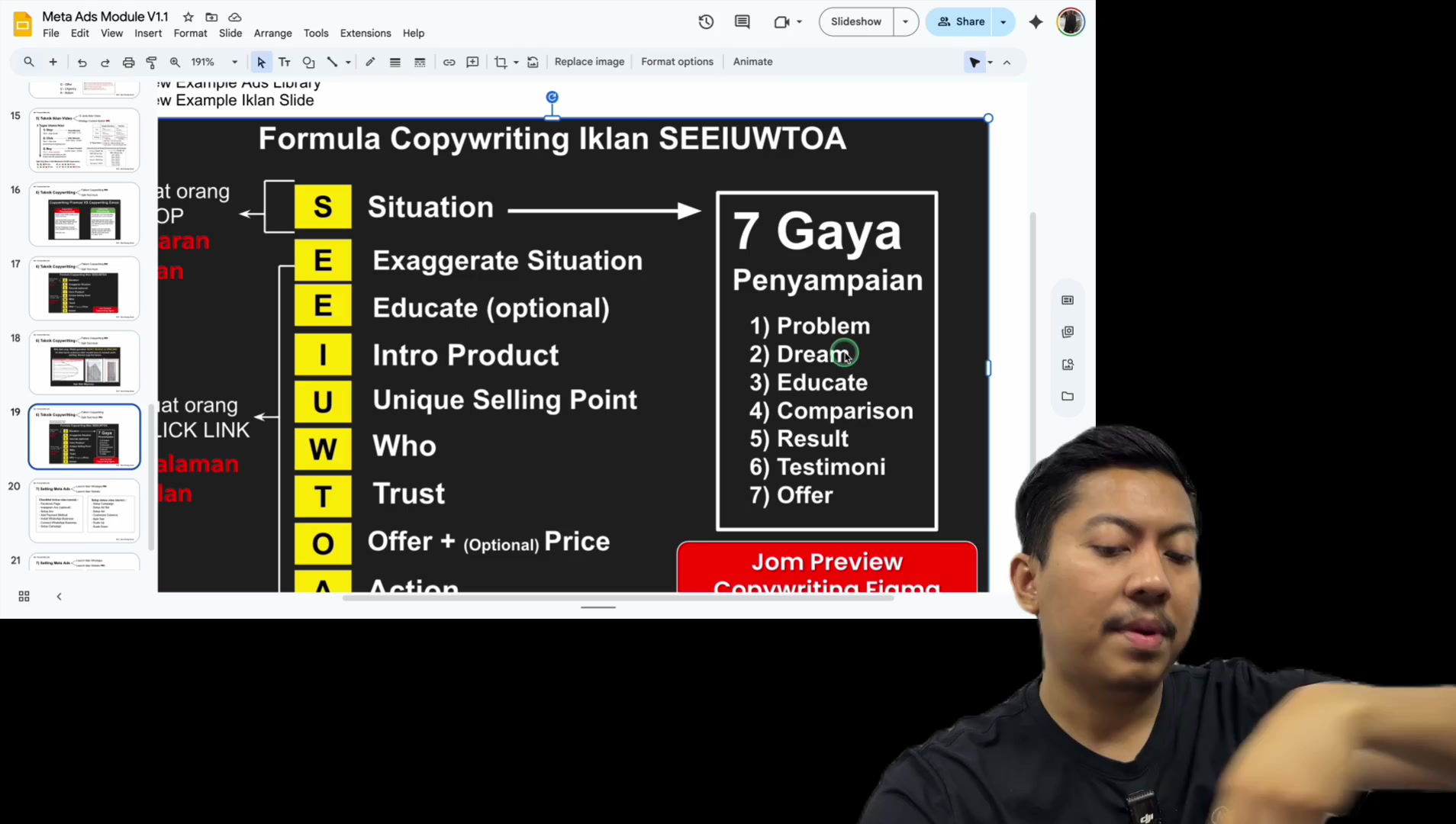 Paparan rakaman pada 00:19:06