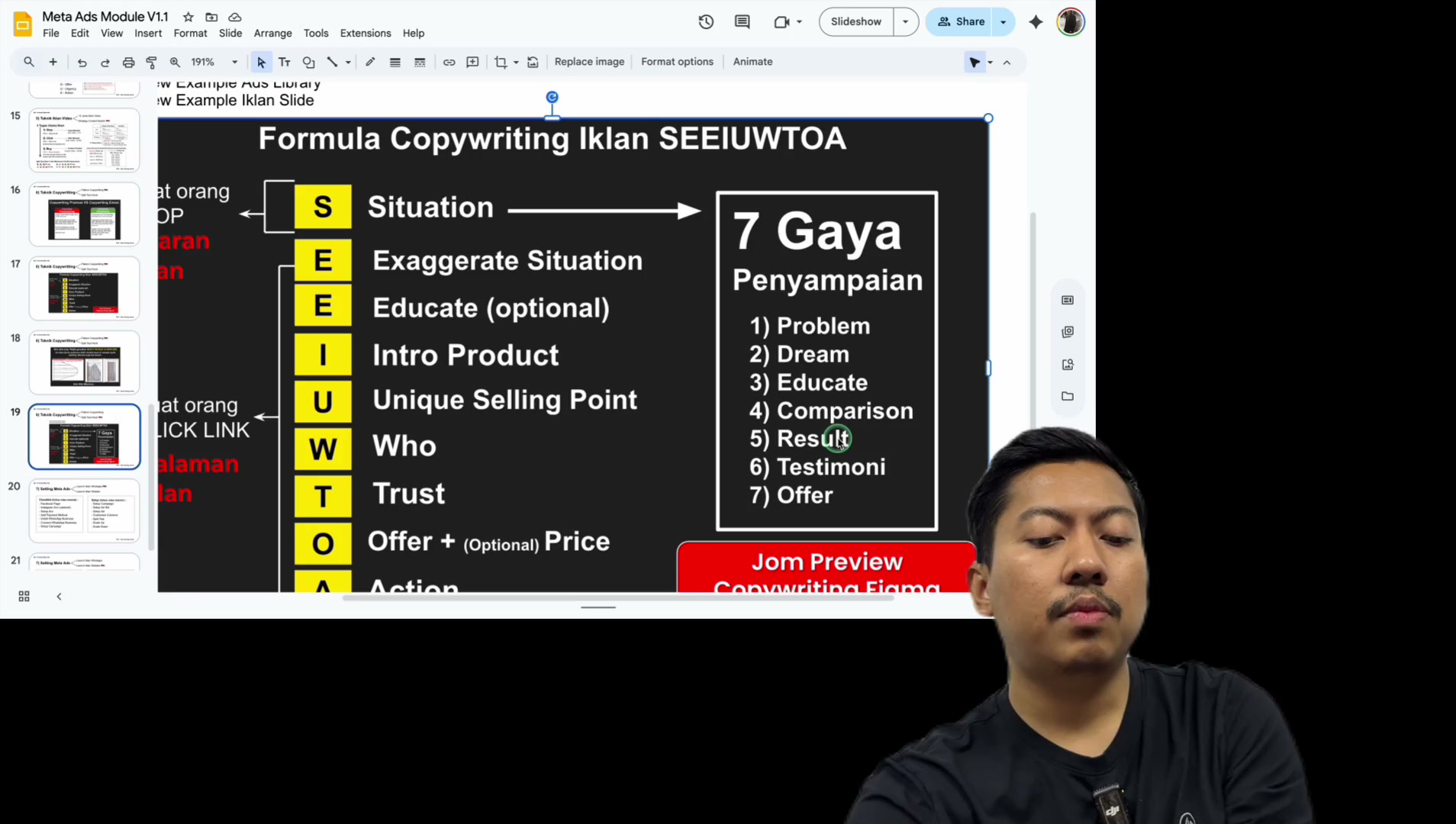 Paparan rakaman pada 00:19:09