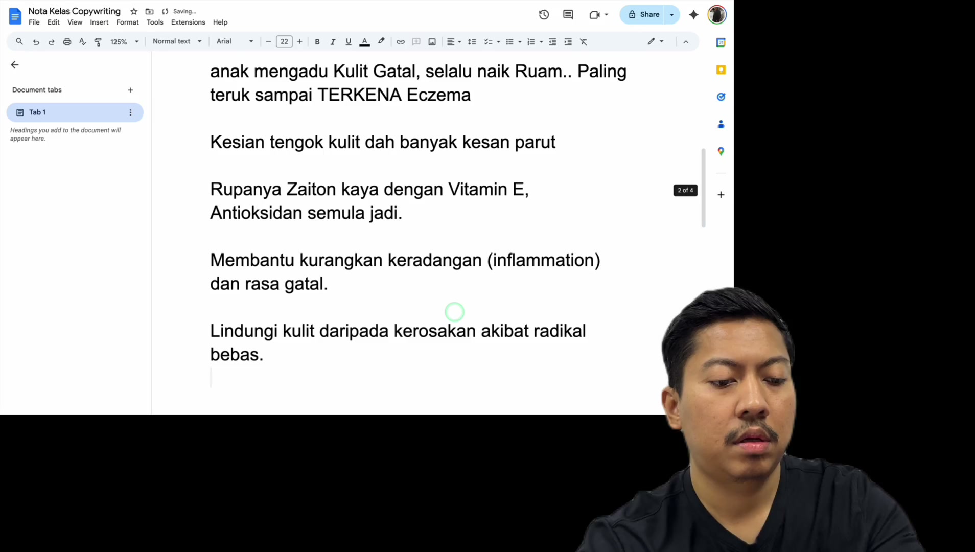 Paparan rakaman pada 00:25:30