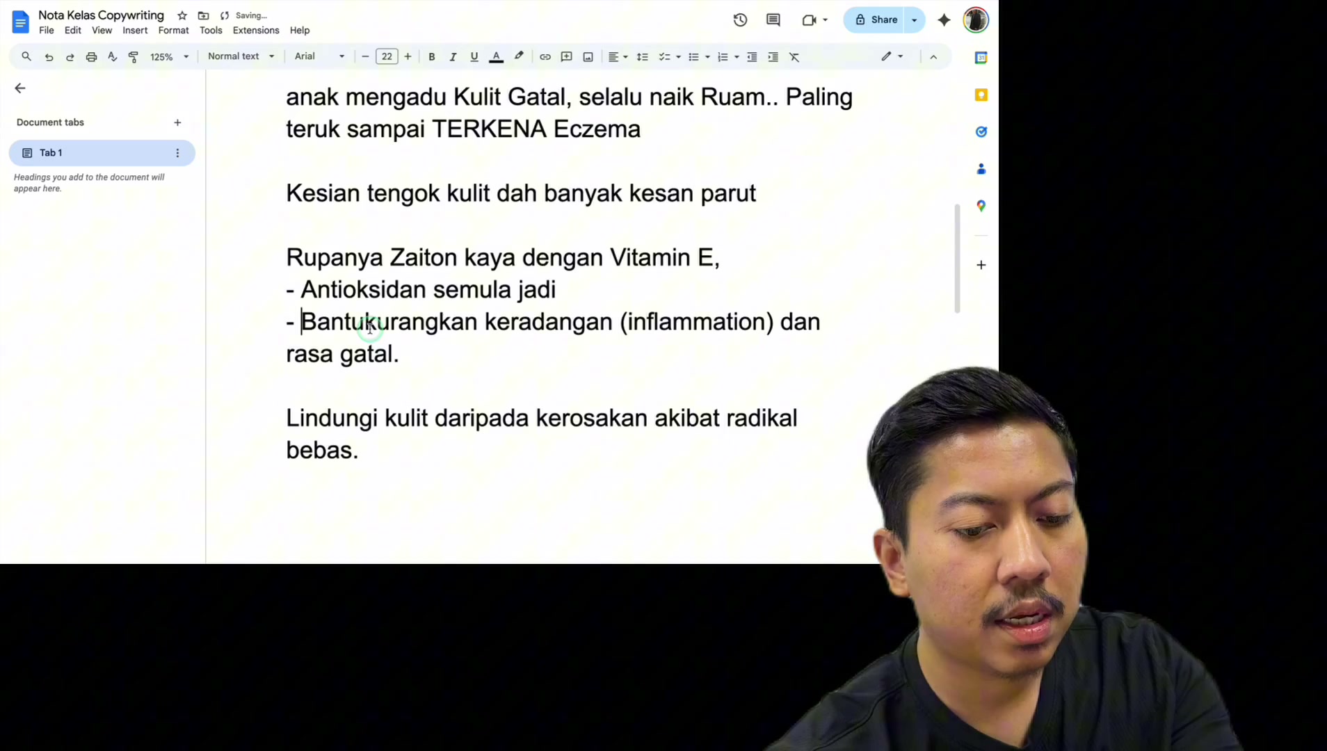Paparan rakaman pada 00:25:48