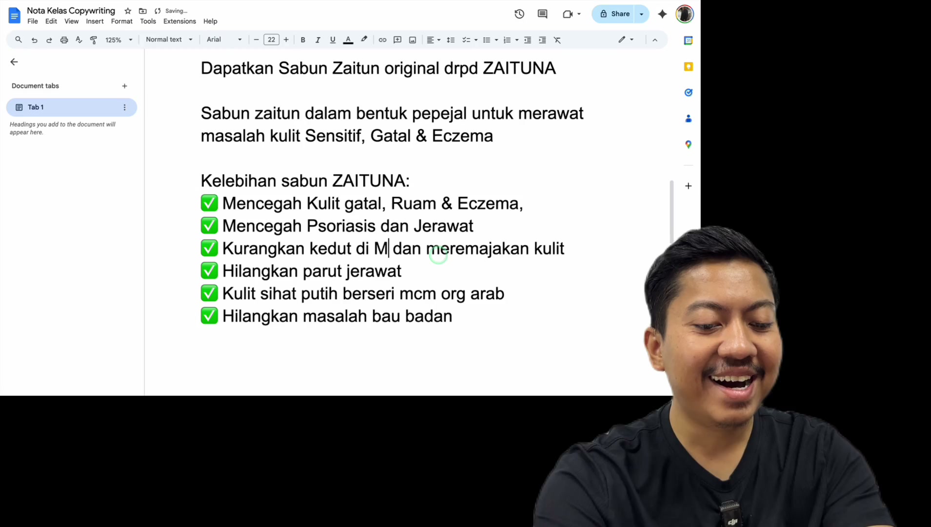 Paparan rakaman pada 00:33:39