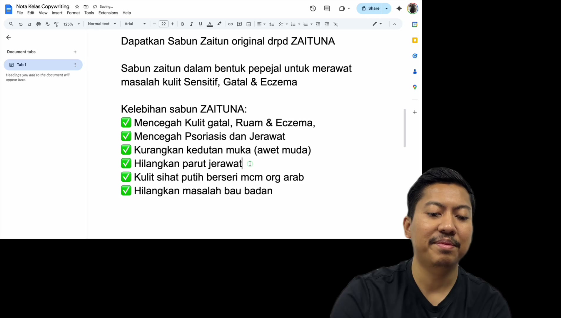 Paparan rakaman pada 00:34:09