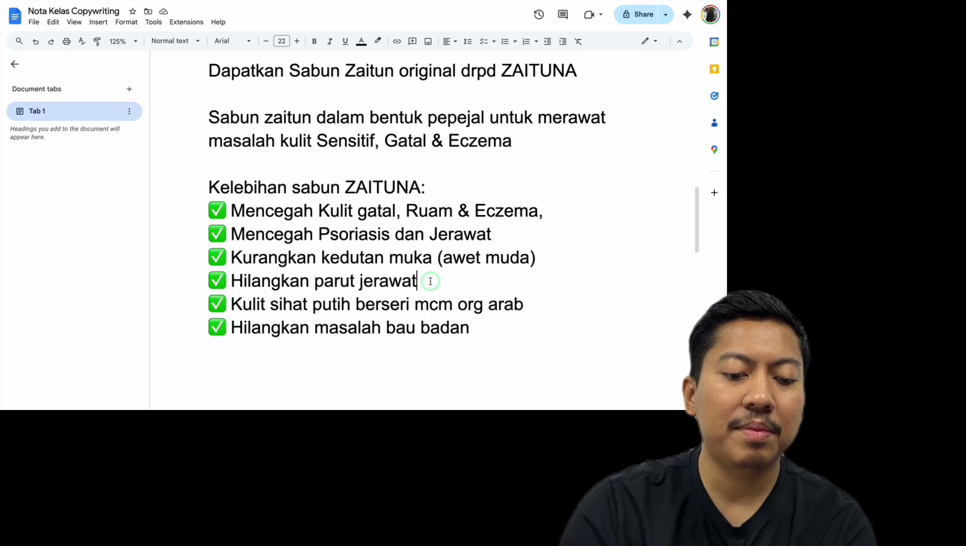 Paparan rakaman pada 00:34:15