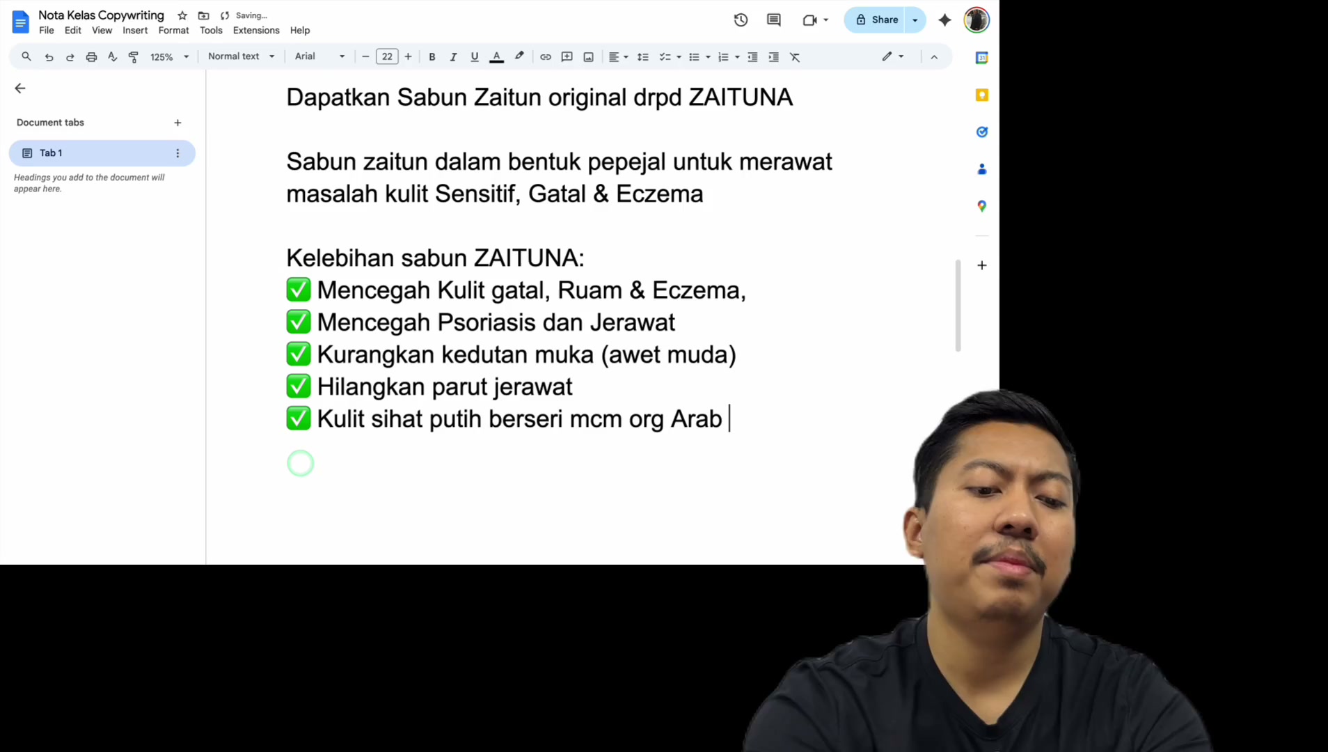 Paparan rakaman pada 00:34:39