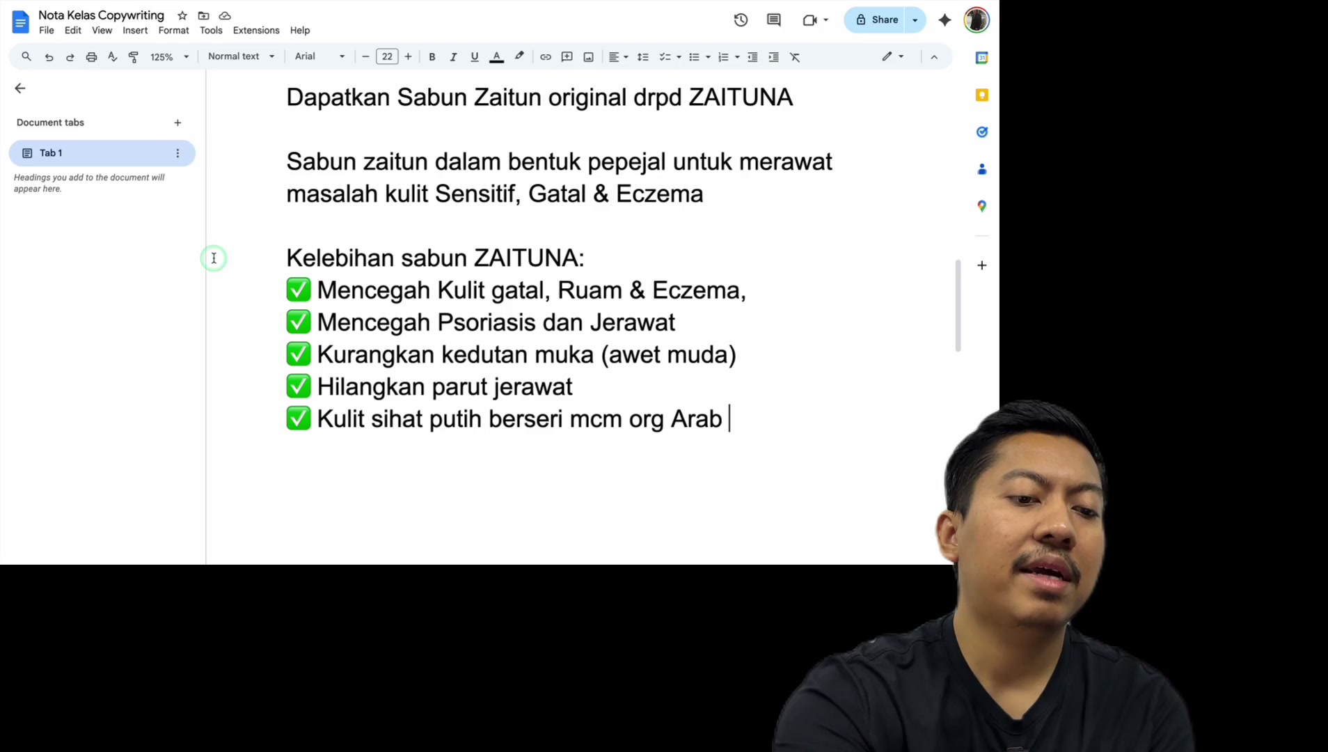 Paparan rakaman pada 00:34:45