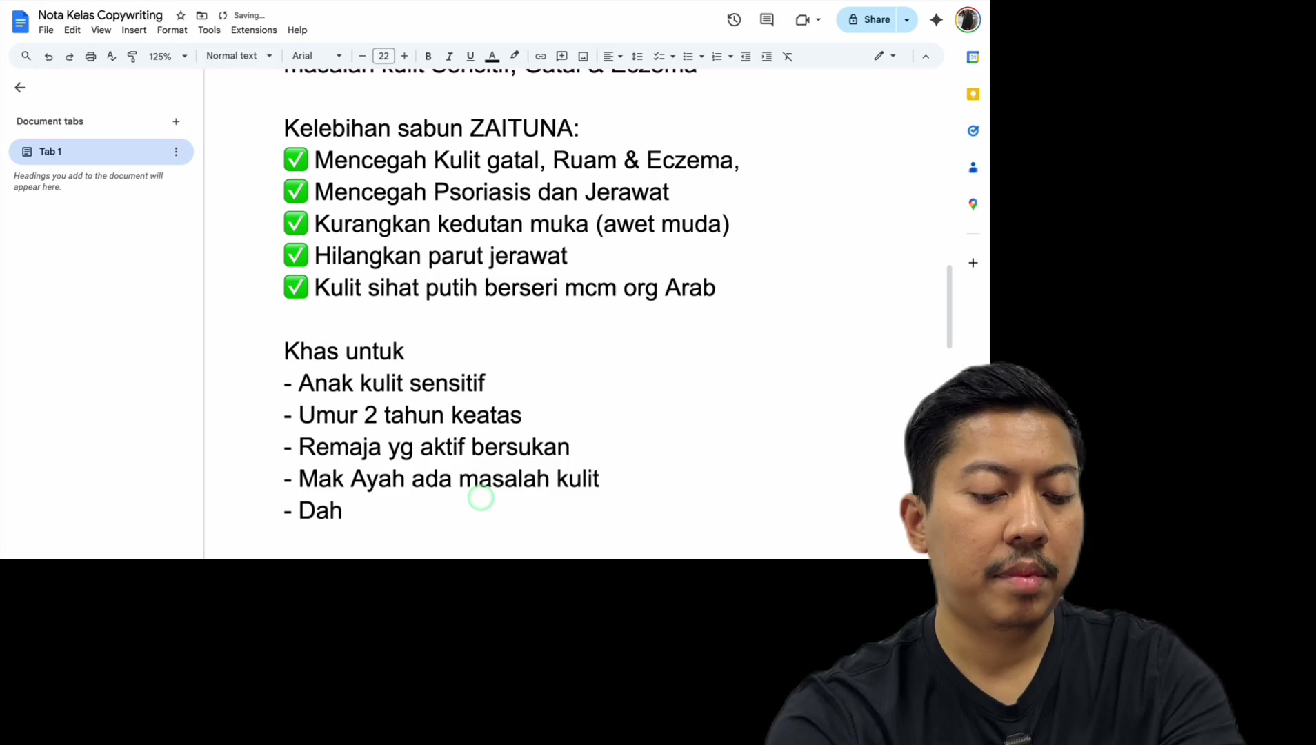 Paparan rakaman pada 00:38:00